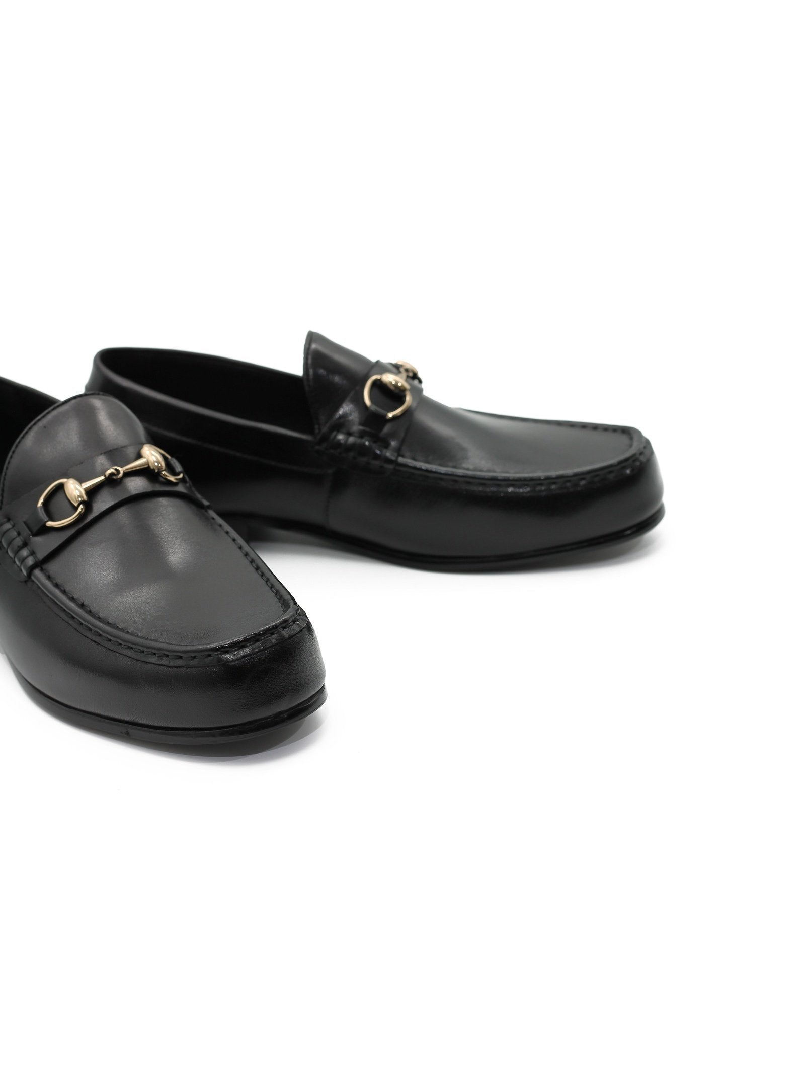 BLACK SNAFFLE BIT LOAFER