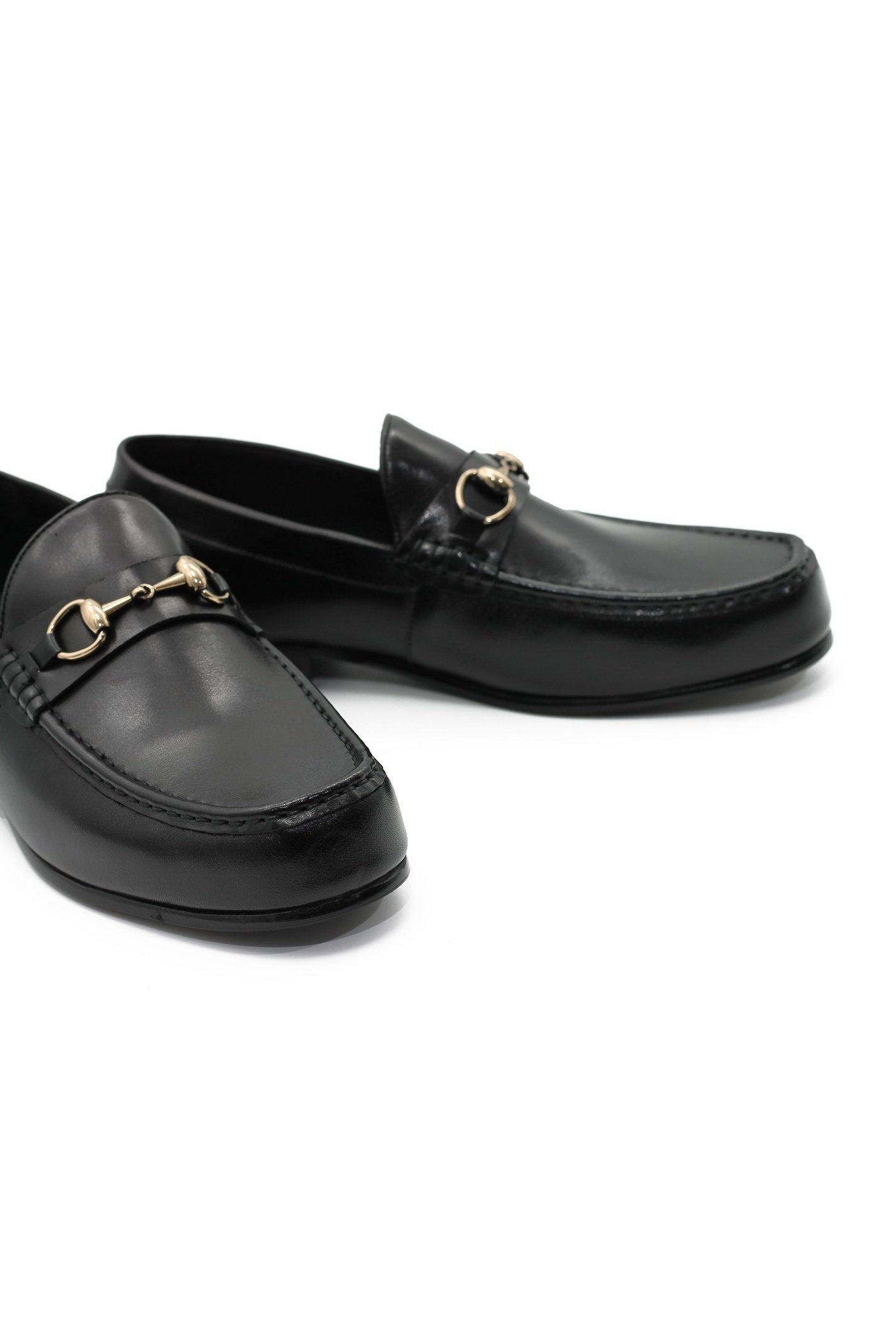 BLACK SNAFFLE BIT LOAFER