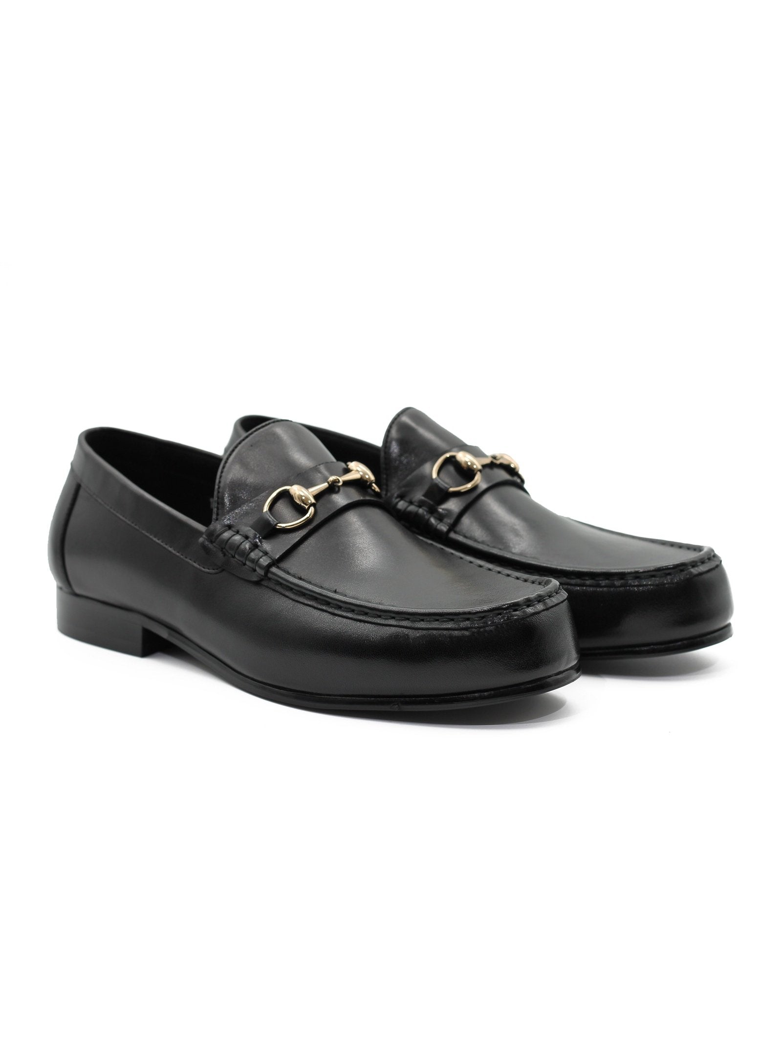 BLACK SNAFFLE BIT LOAFER