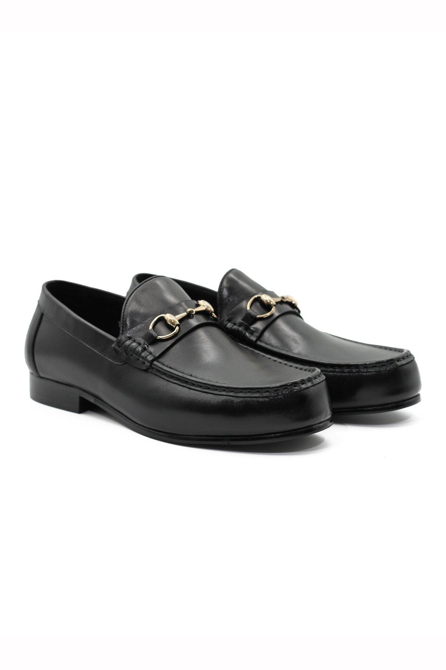 BLACK SNAFFLE BIT LOAFER
