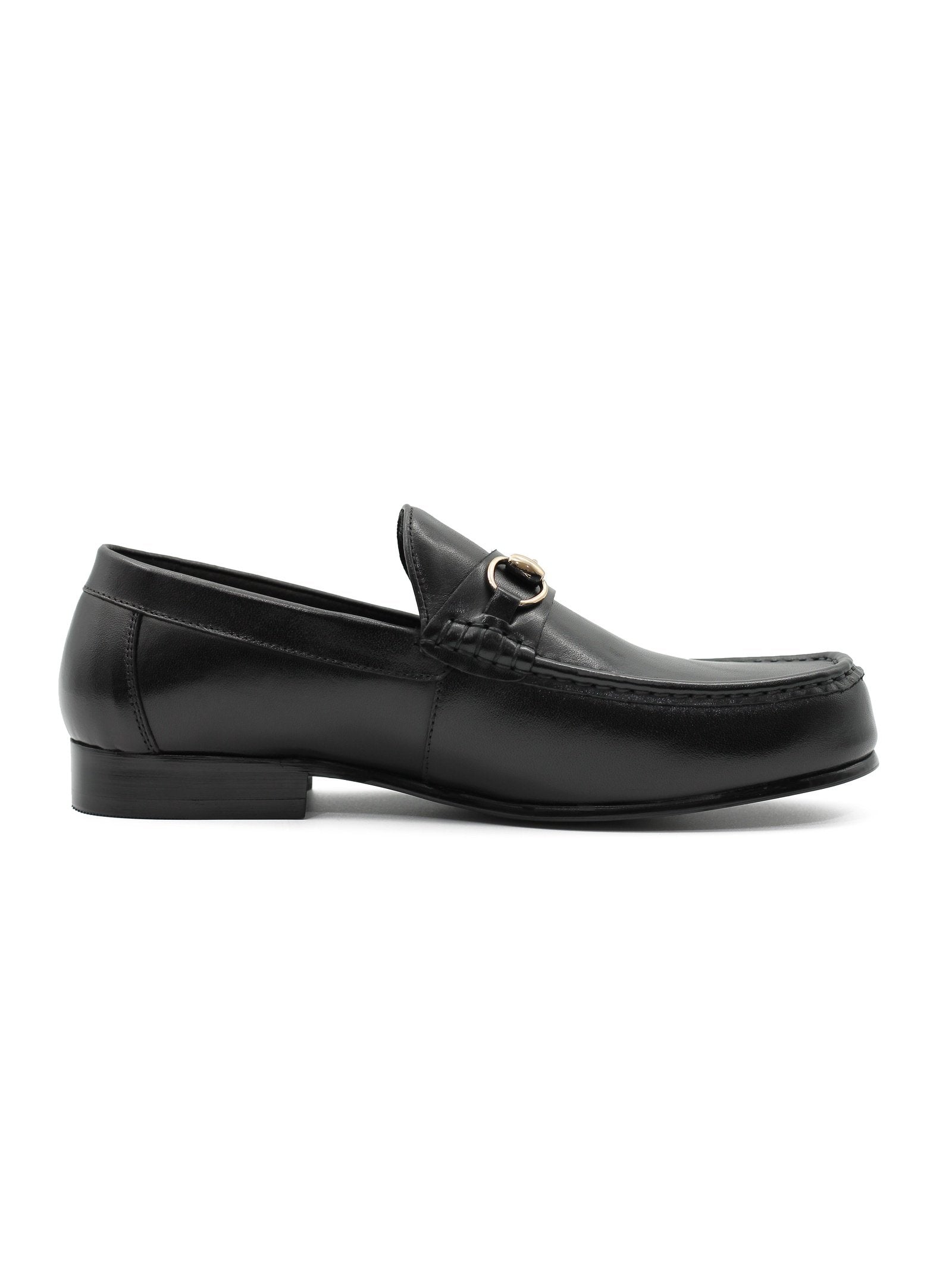 BLACK SNAFFLE BIT LOAFER