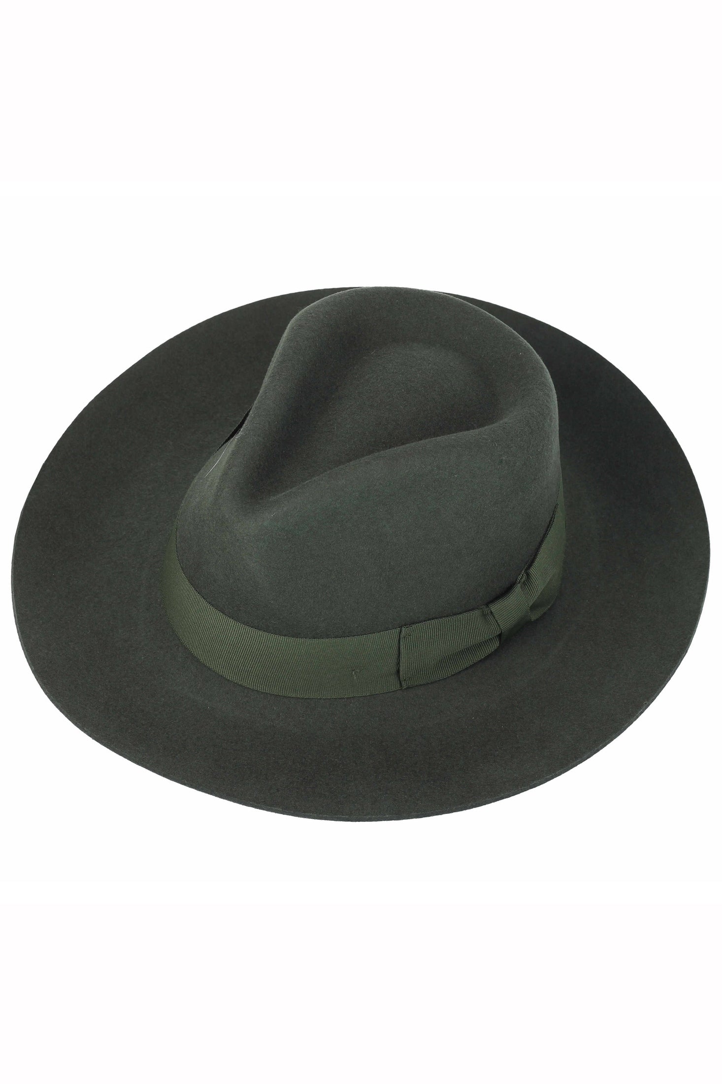 Gladwin Bond 100% Wool Green Fedora Stiff Hat