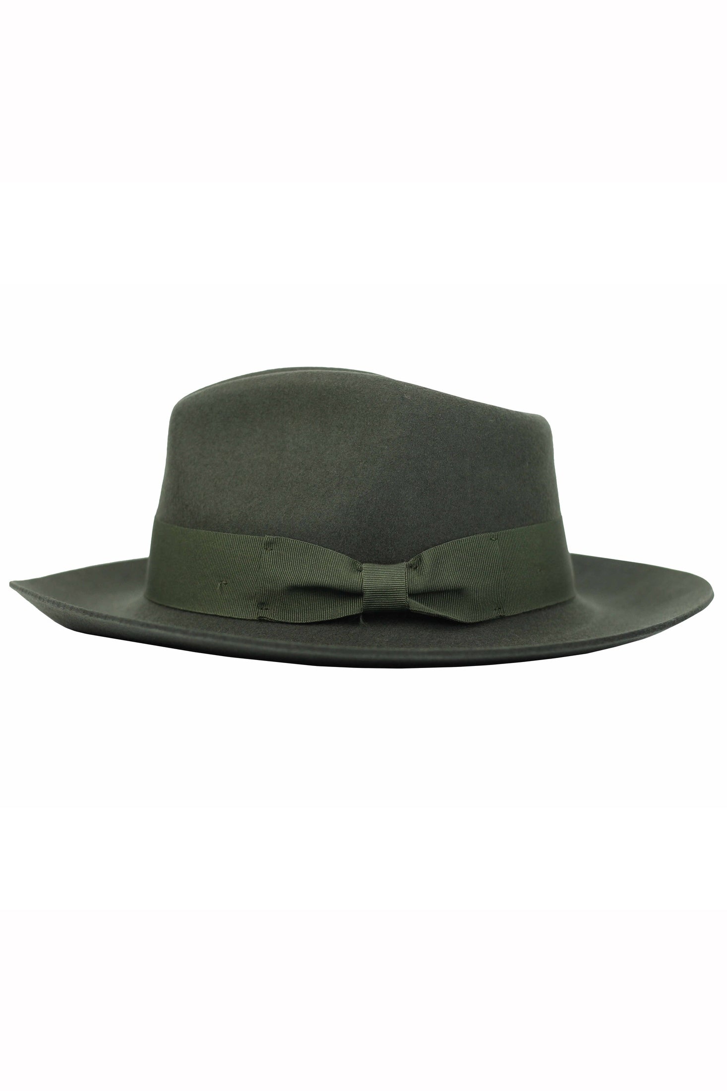 Gladwin Bond 100% Wool Green Fedora Stiff Hat