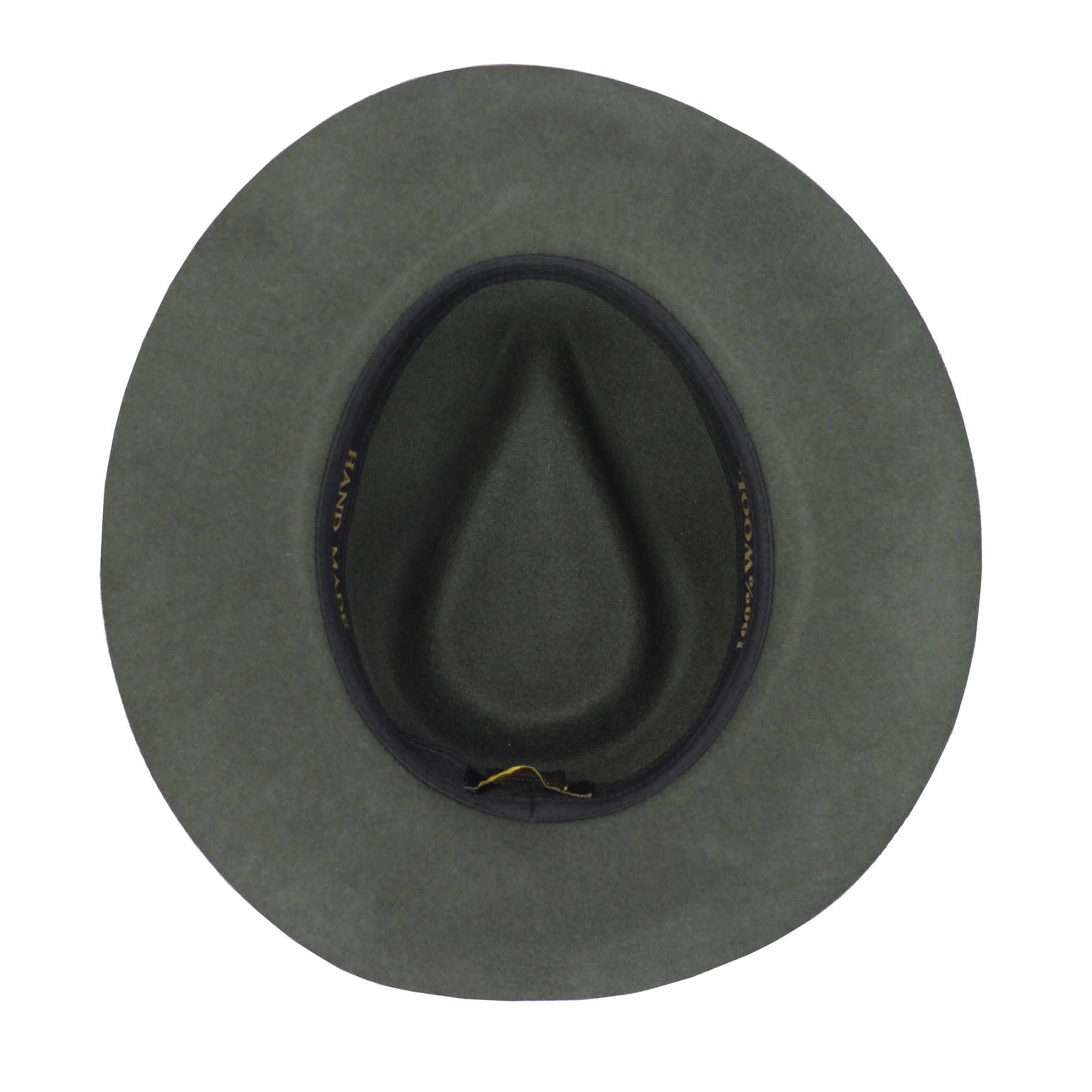 Gladwin Bond 100% Wool Green Fedora Stiff Hat