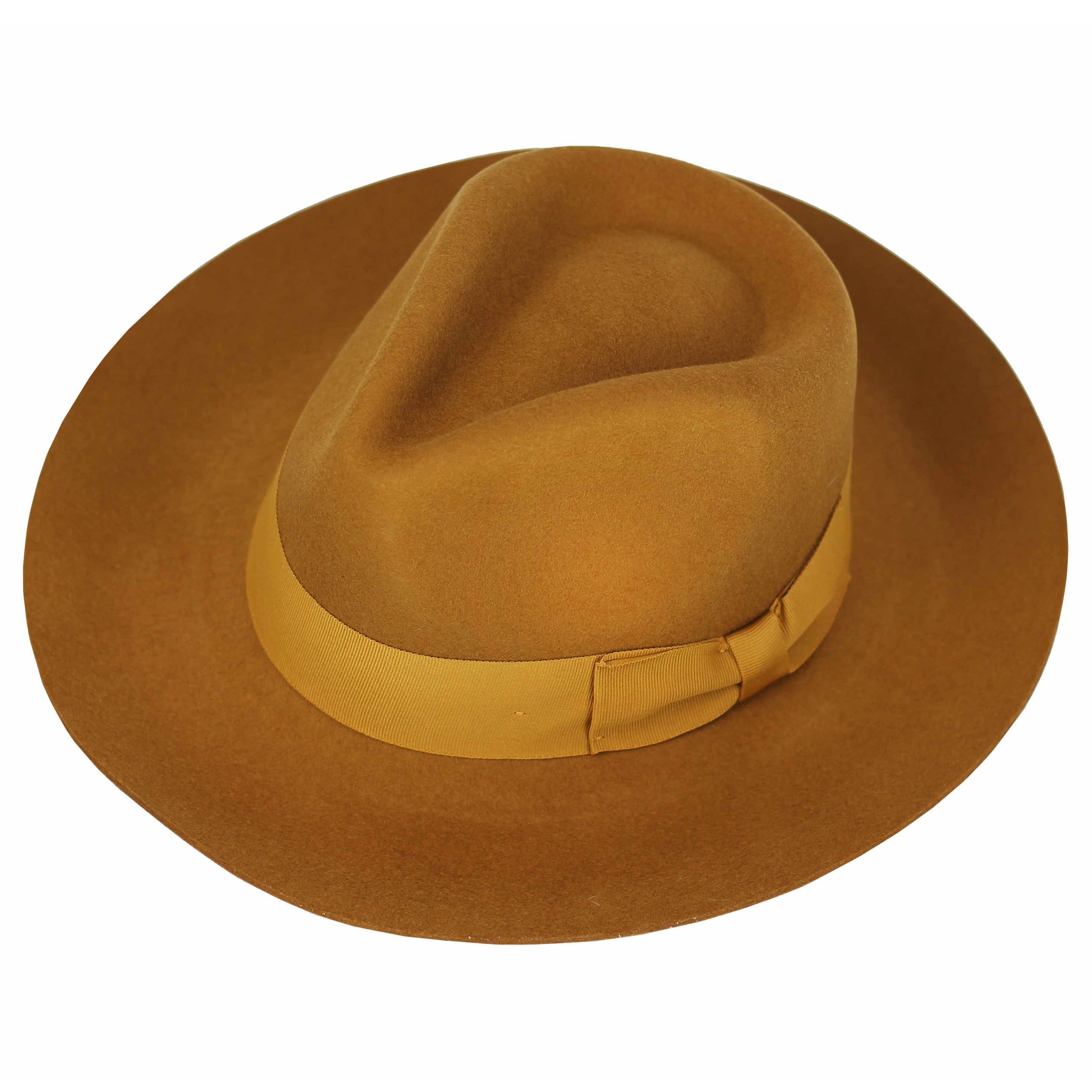 Gladwin Bond 100% Wool Musted Fedora Stiff Hat