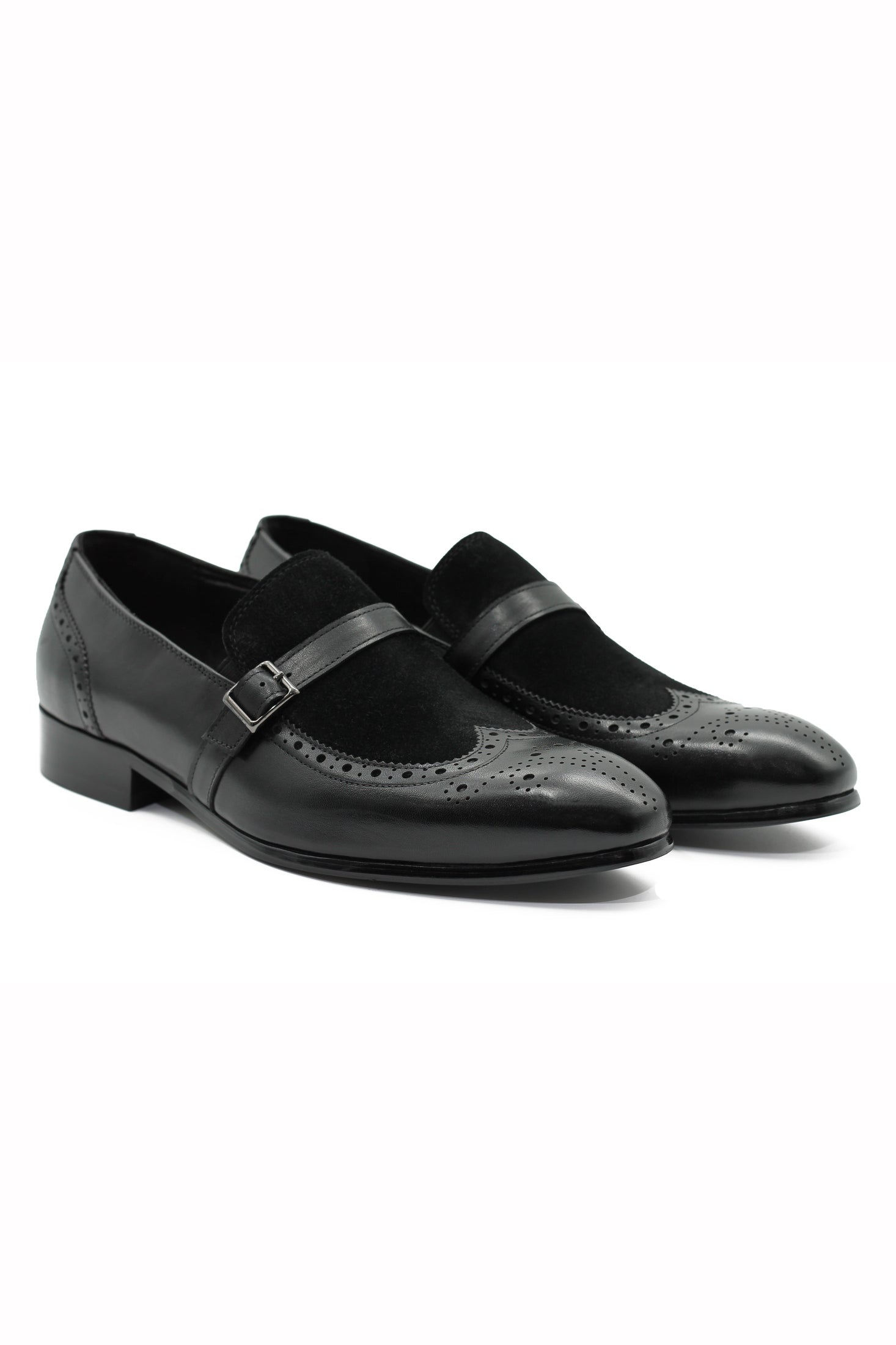 BLACK SUEDE BROUGE LOAFER