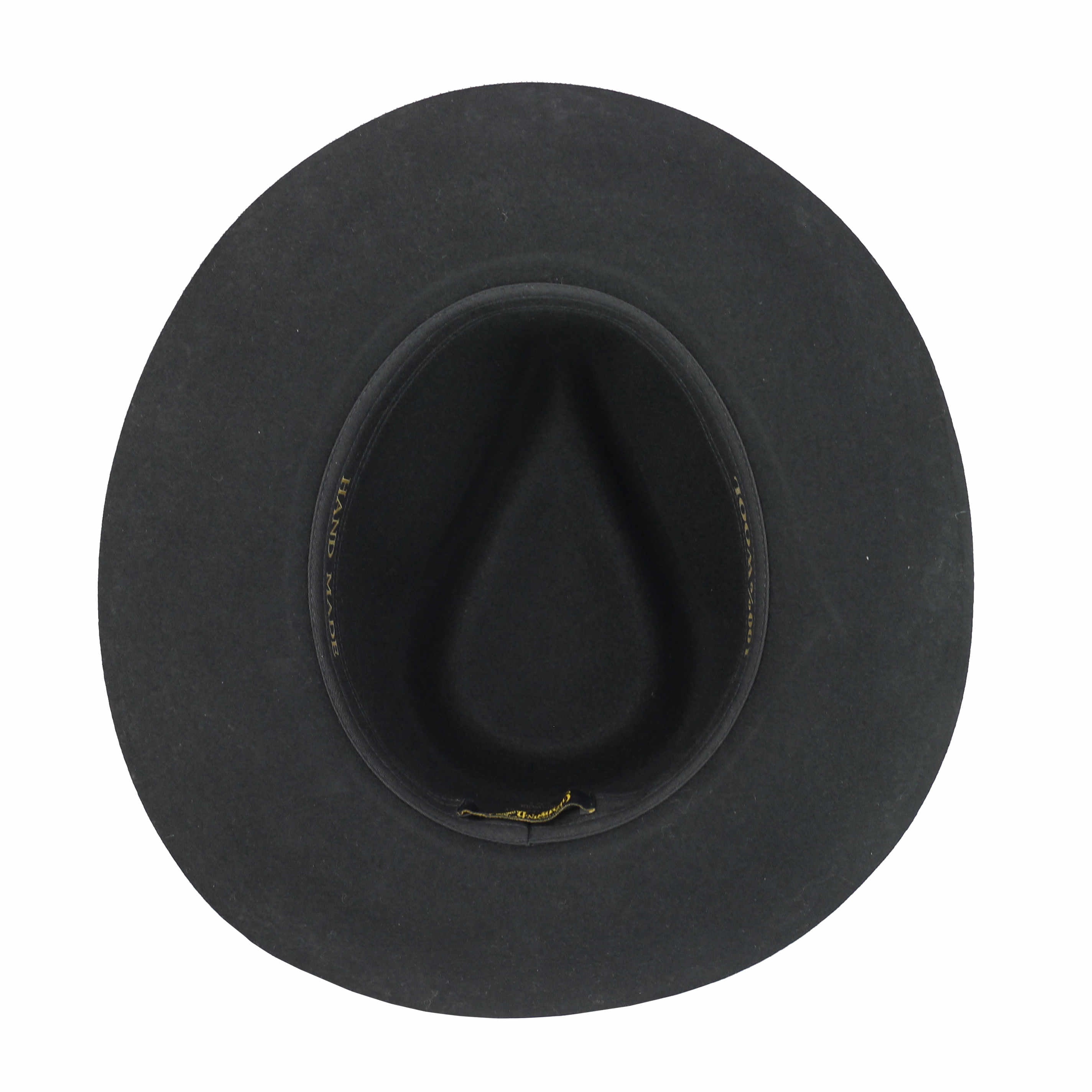 Gladwin Bond 100% Wool Black Fedora Stiff Hat