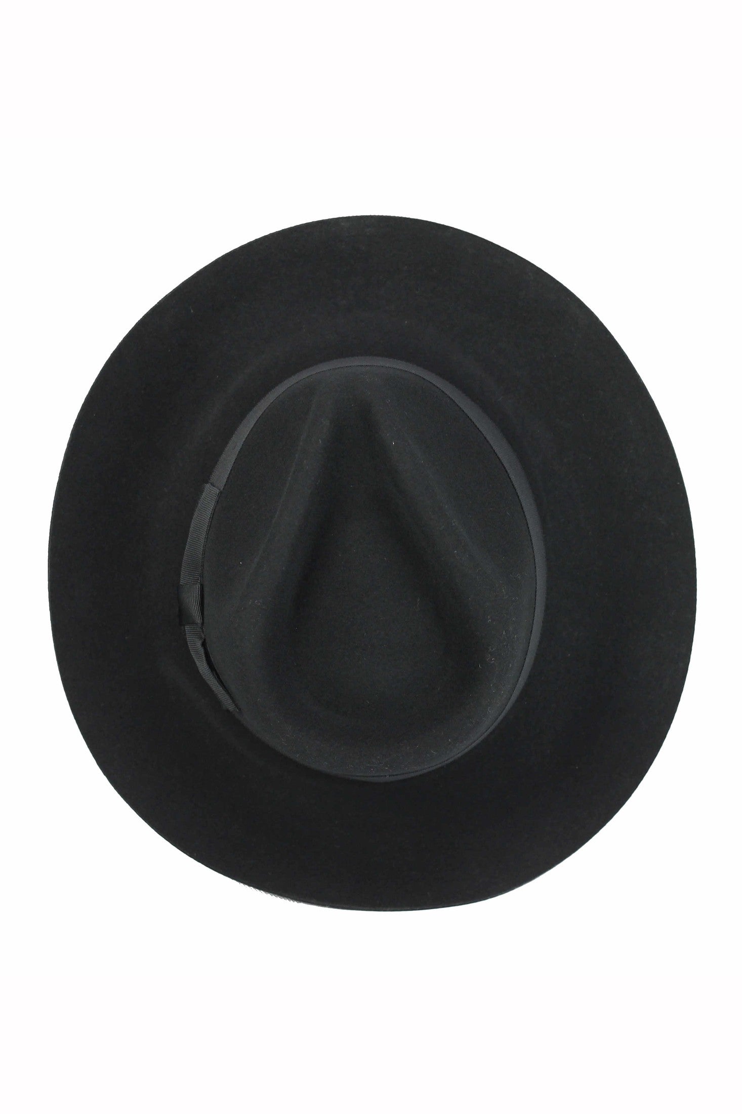 Gladwin Bond 100% Wool Black Fedora Stiff Hat