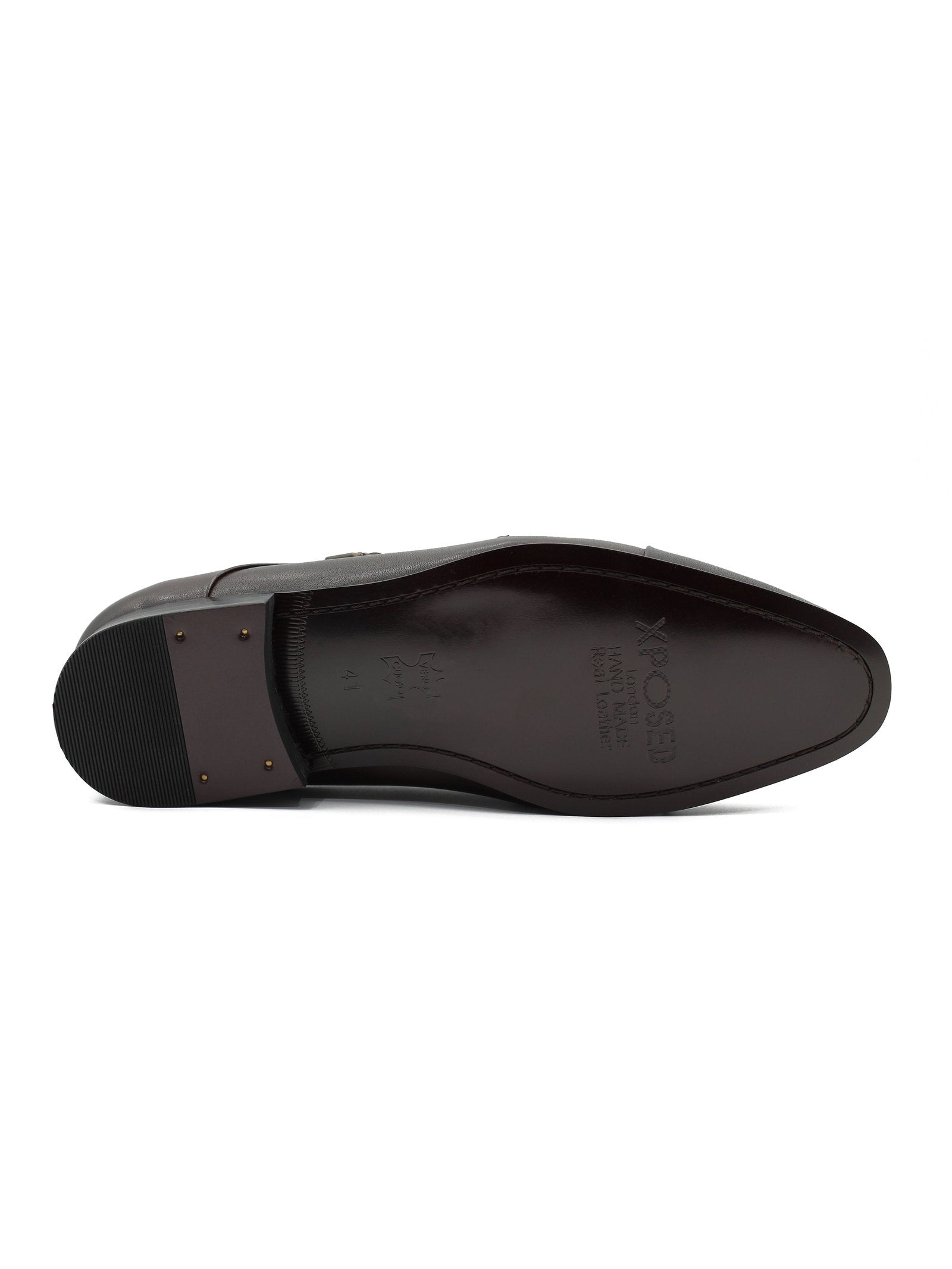 BROWN TOE CAP DOUBLE MONK