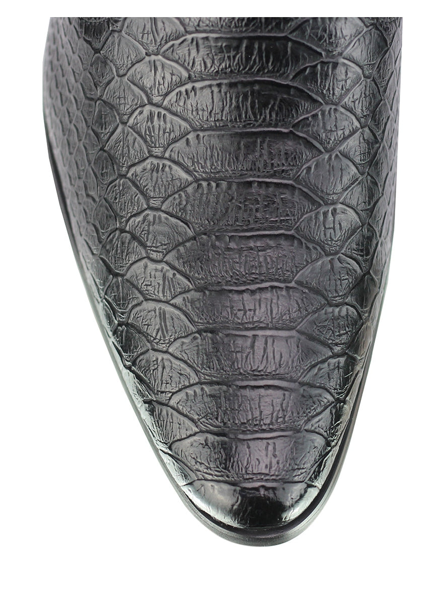 Faux Leather Emboss Loafers