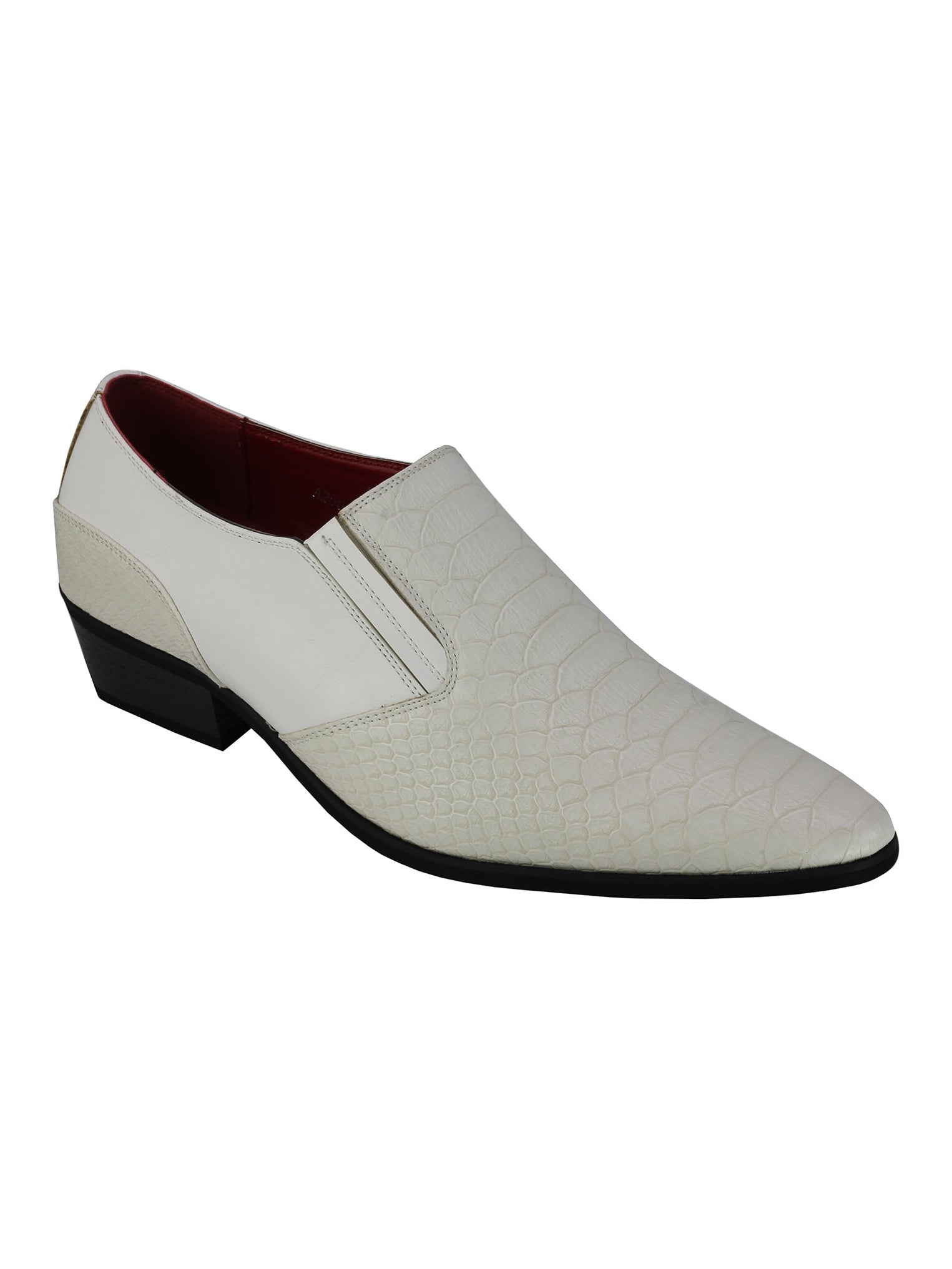 Faux Leather Emboss Loafers