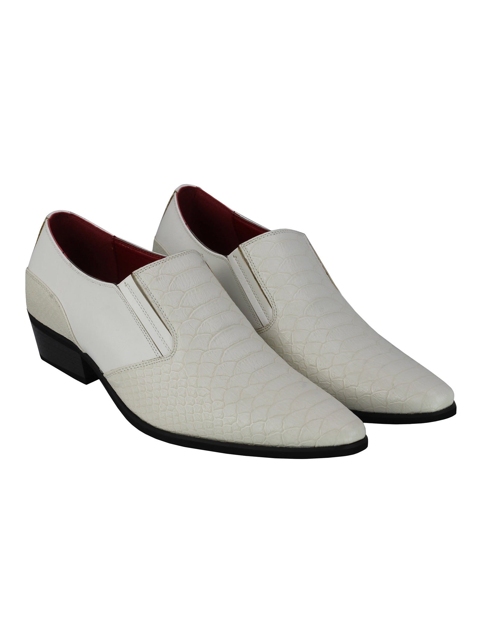 Faux Leather Emboss Loafers