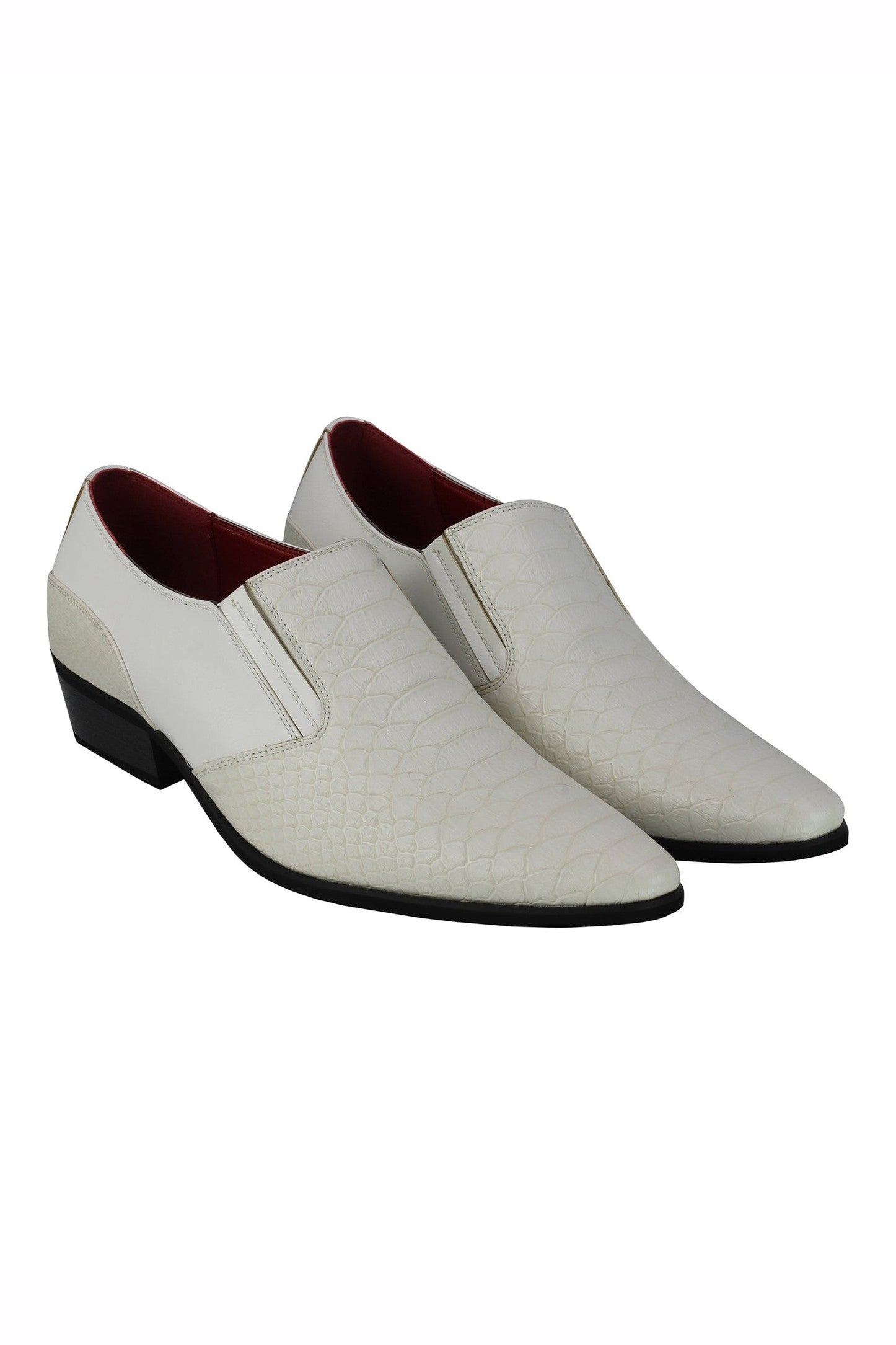 Faux Leather Emboss Loafers