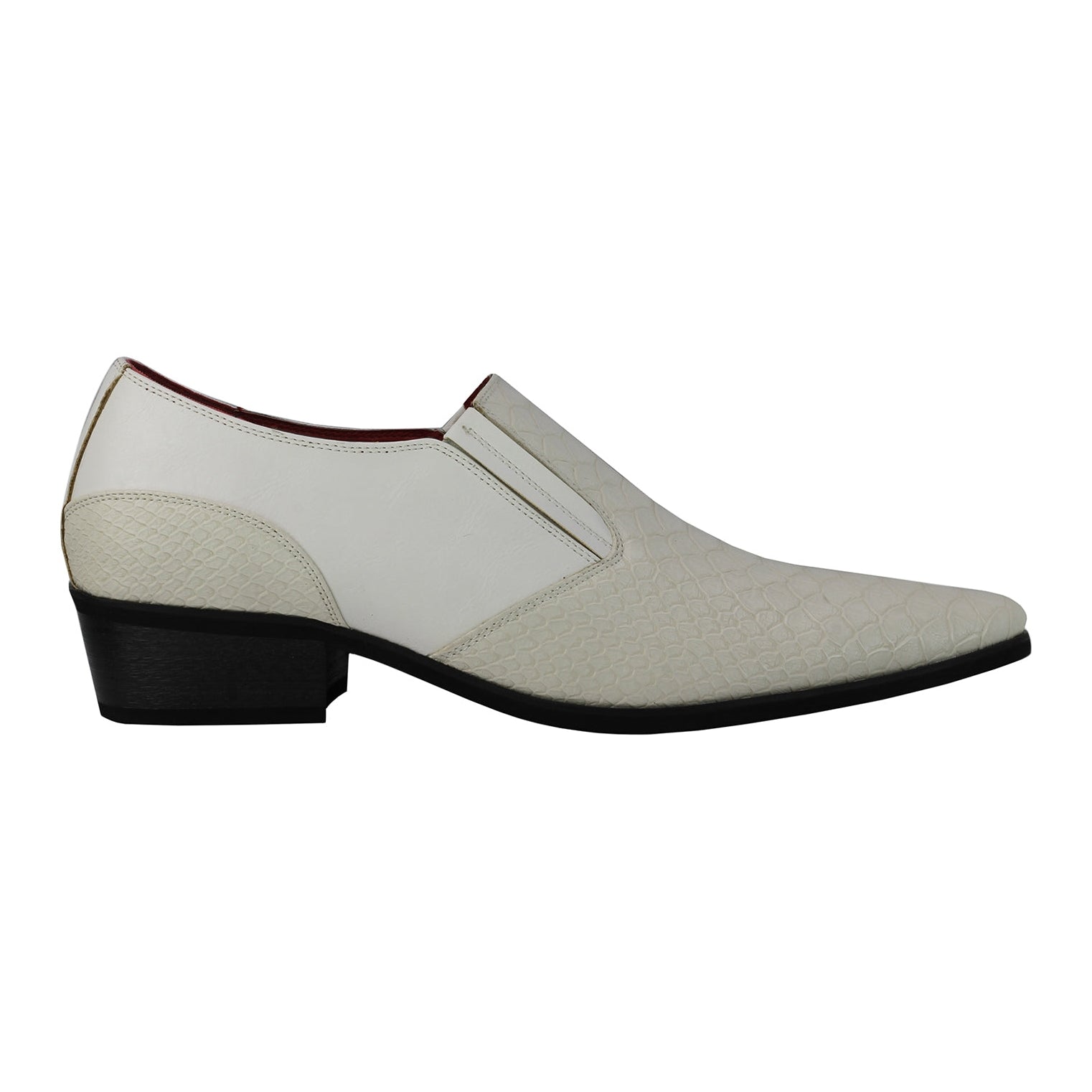 Faux Leather Emboss Loafers