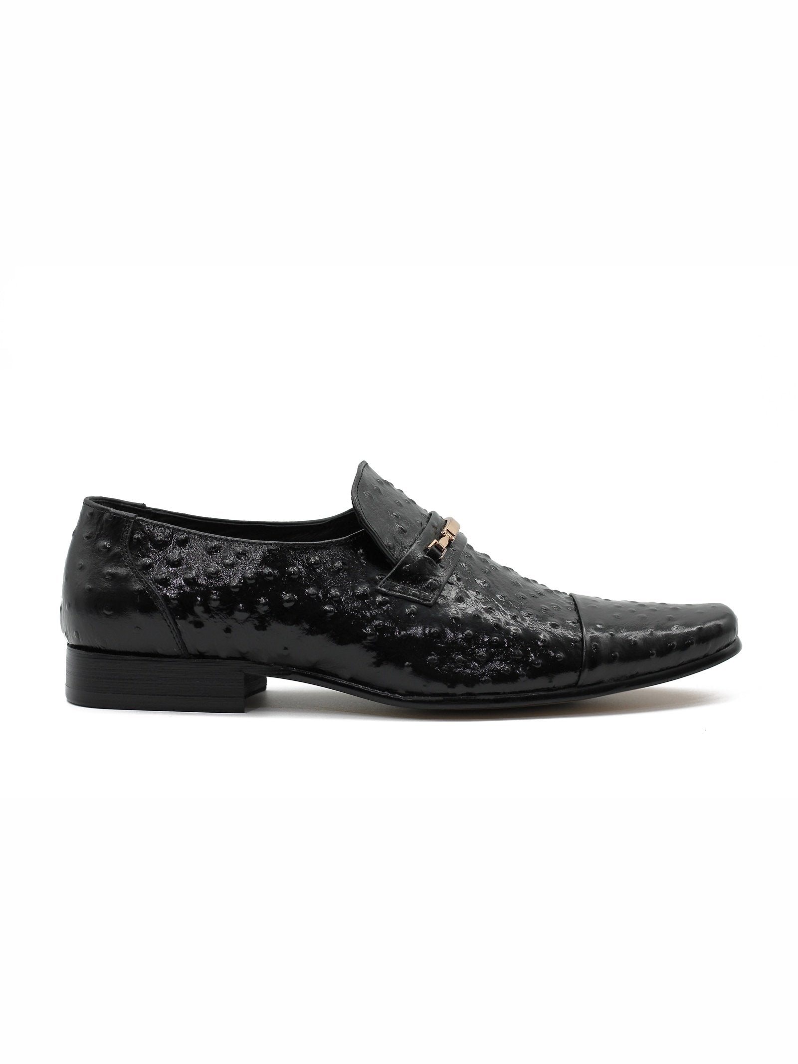 BLACK PRINTED LOAFER