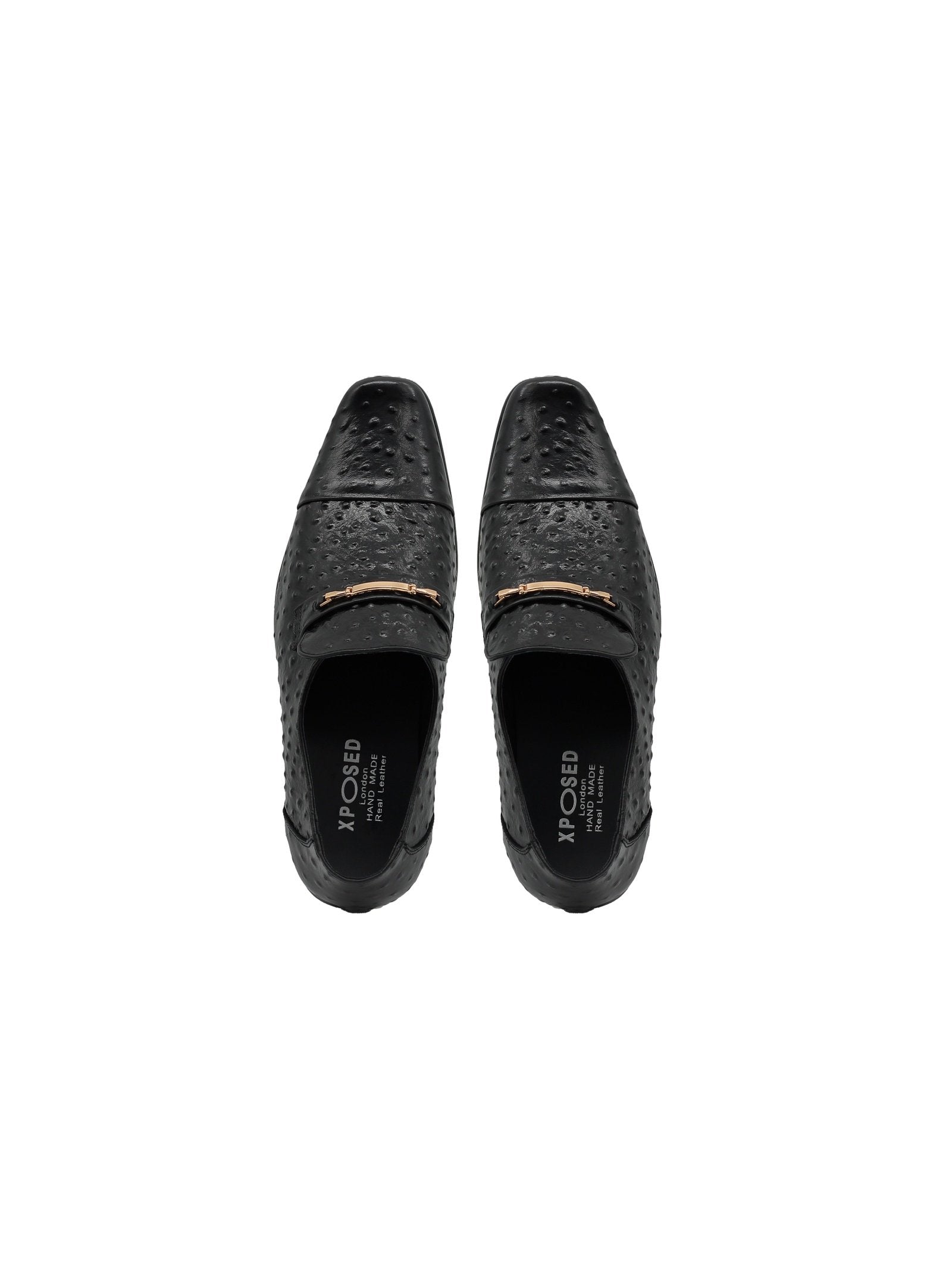 BLACK PRINTED LOAFER