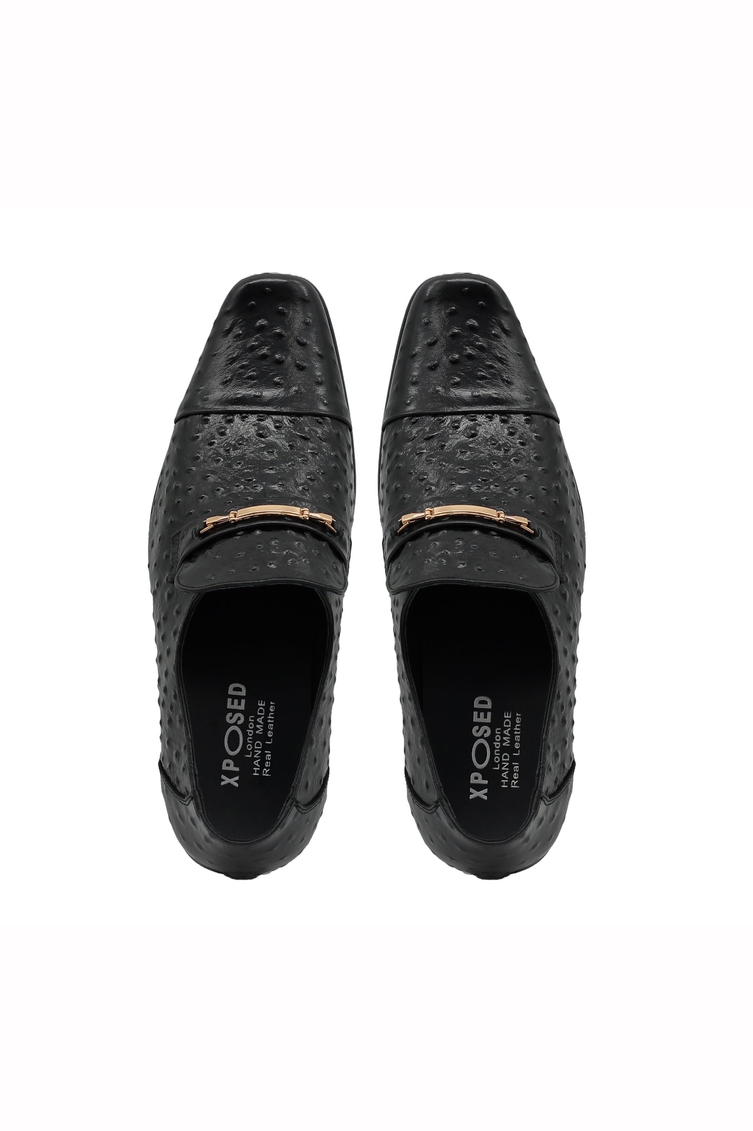 BLACK PRINTED LOAFER