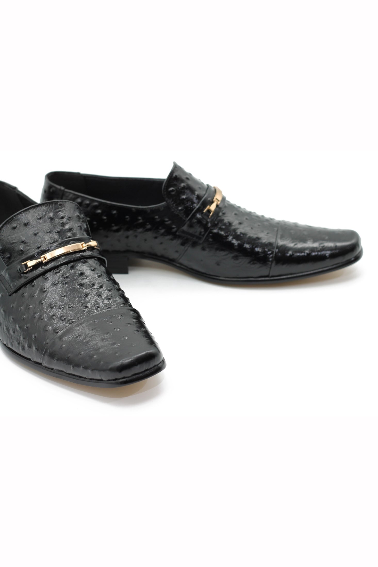 BLACK PRINTED LOAFER