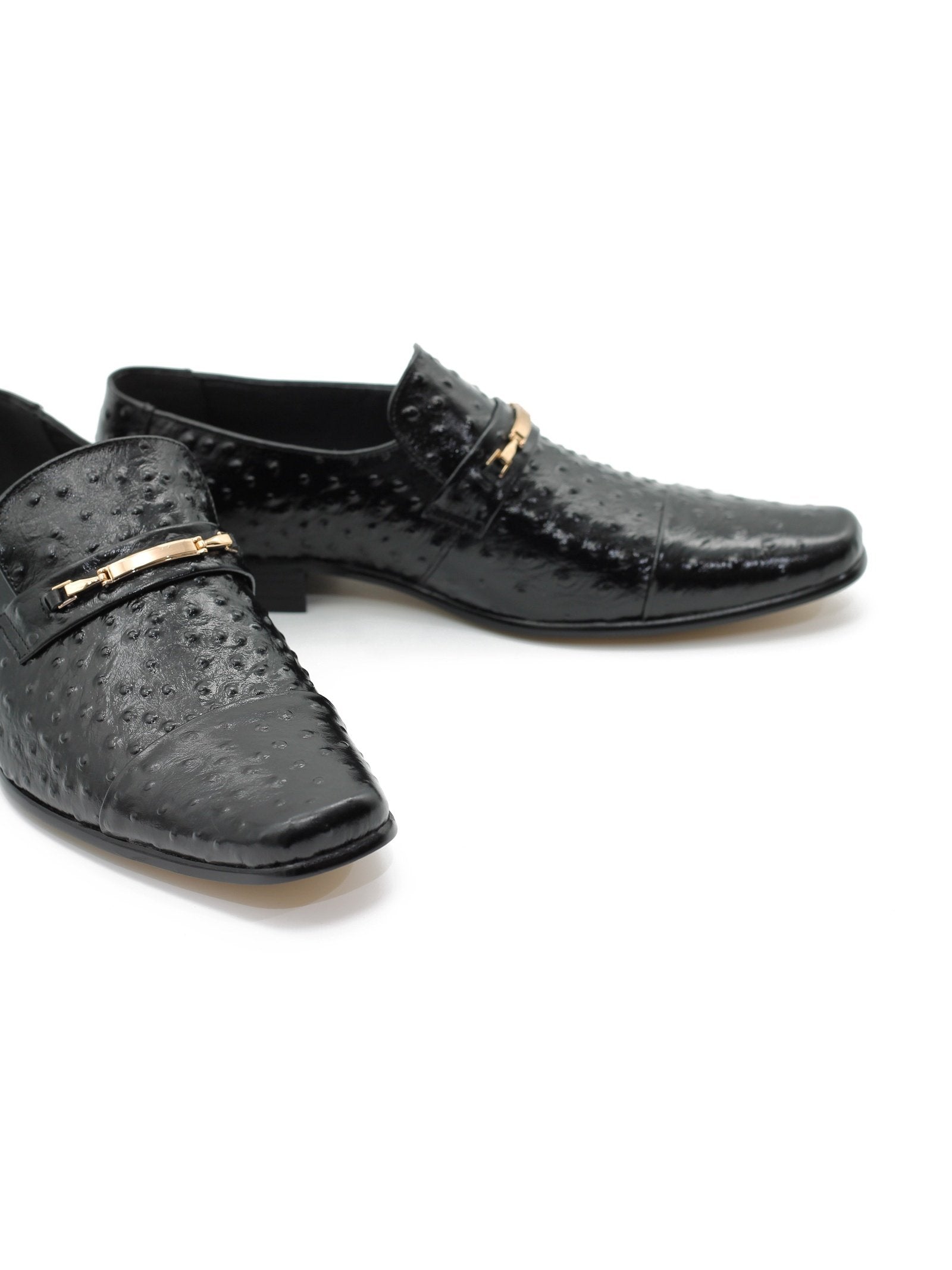 BLACK PRINTED LOAFER