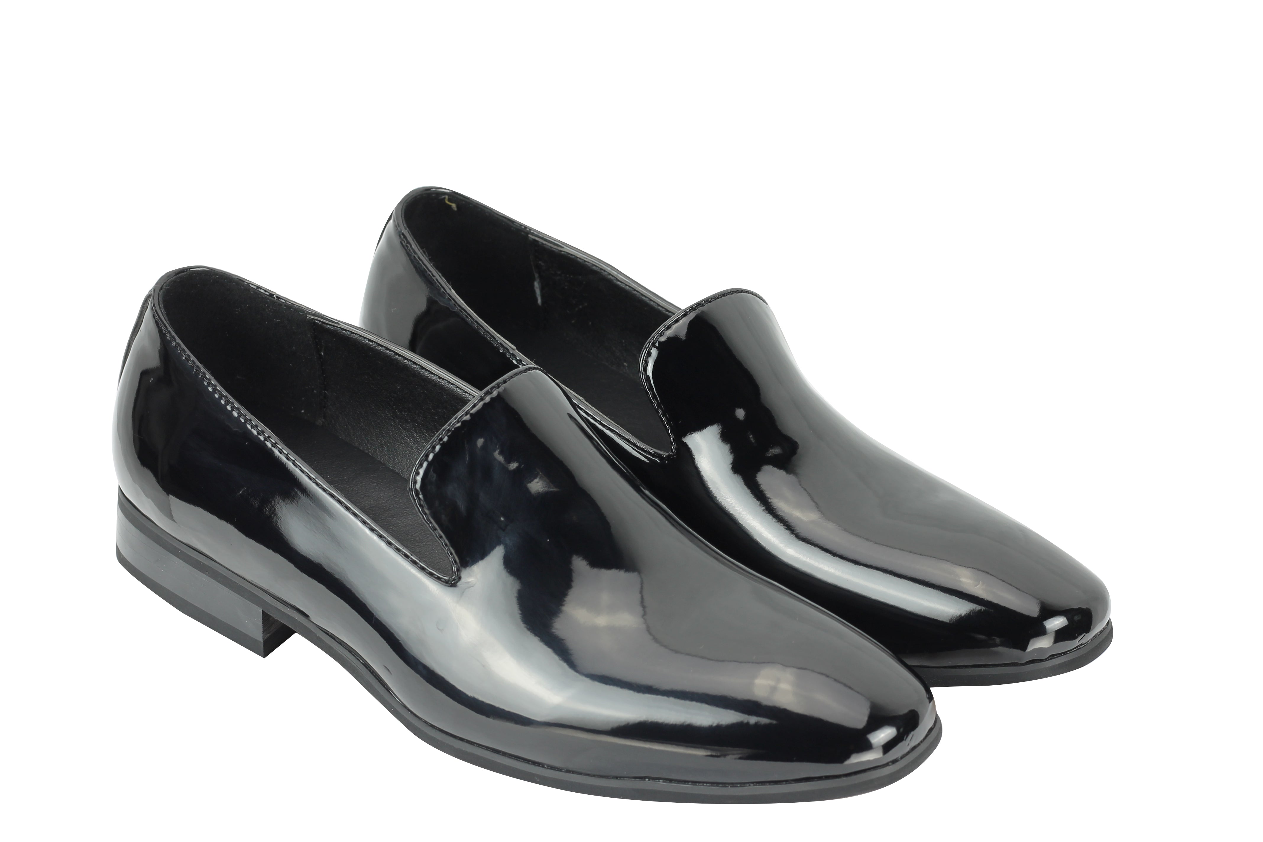 NEW MENS LOAFERS PATENT LEATHER SMART CASUAL SLIP ON DRIVING SHOES