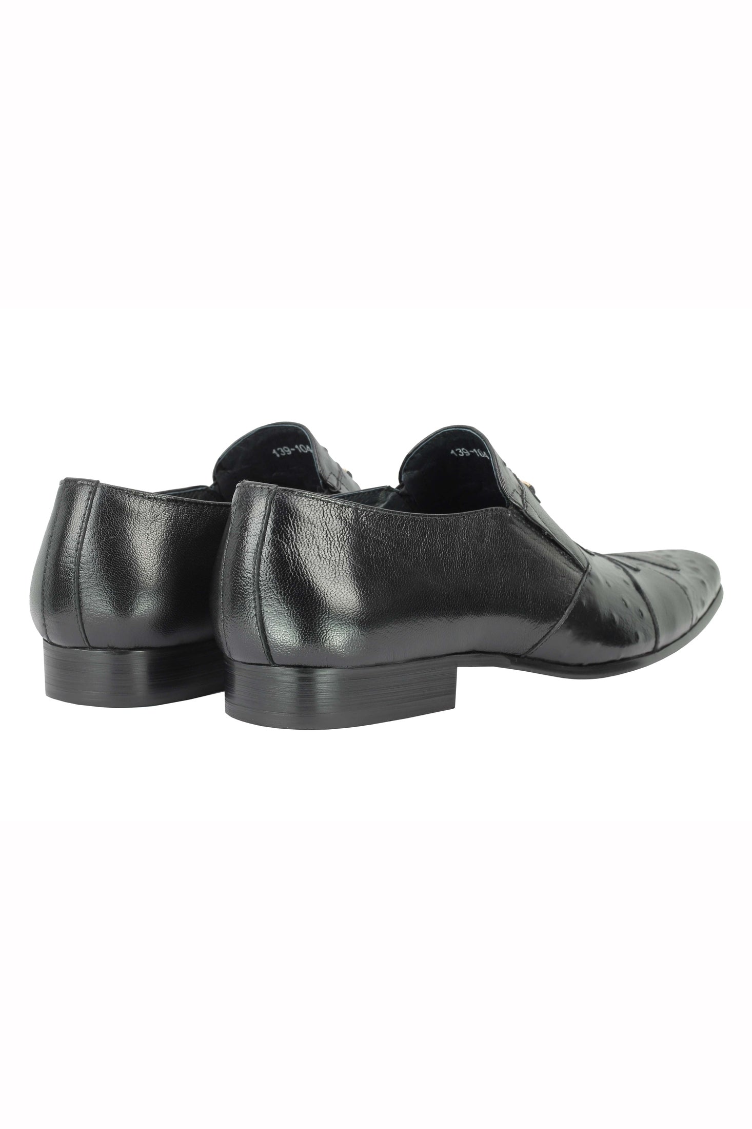 BLACK PRINTED SLIP PARTY LOAFER XPOSED London