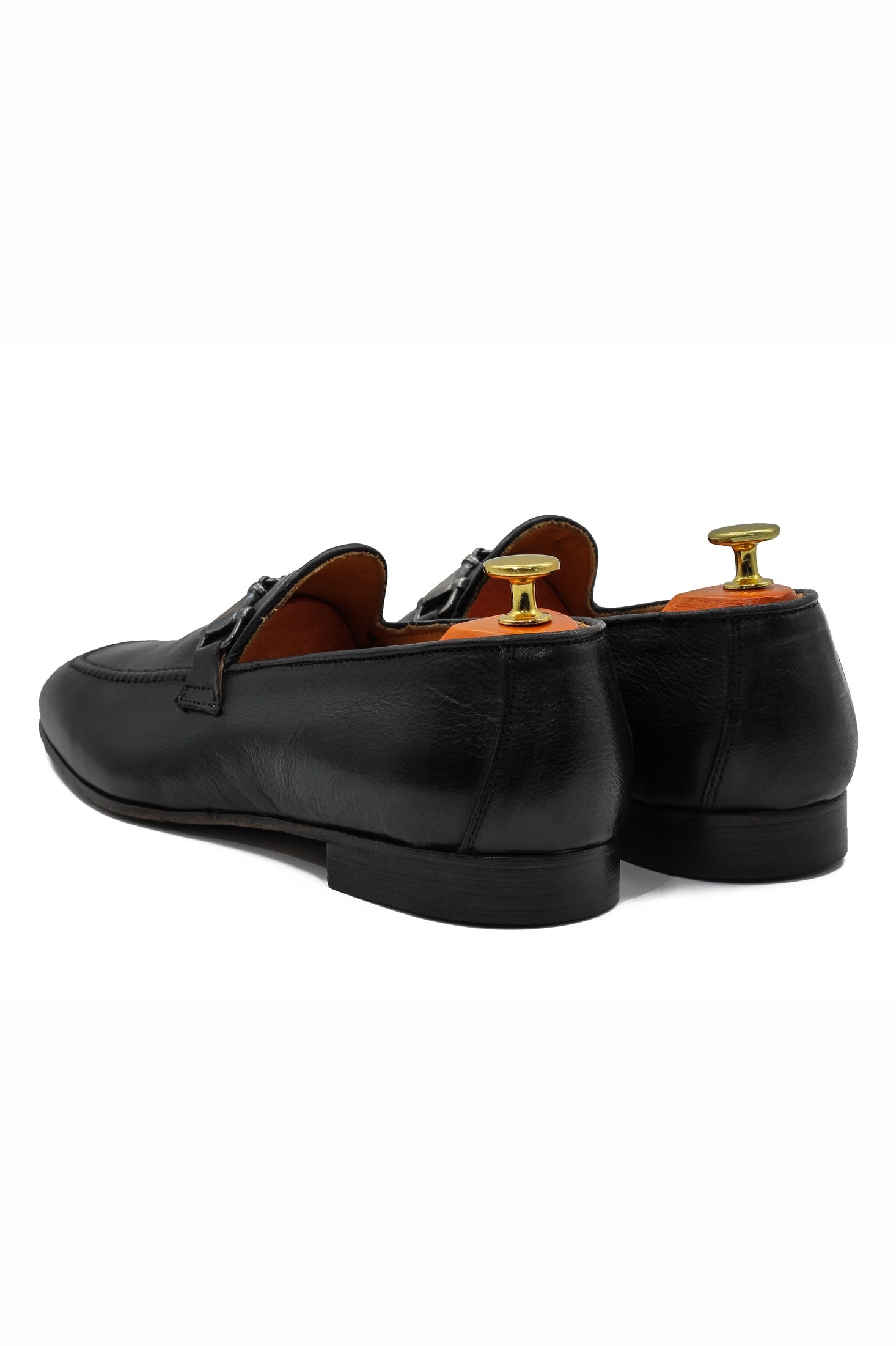 SNAFFLE BIT LOAFER IN BLACK ITALIAN LEATHER