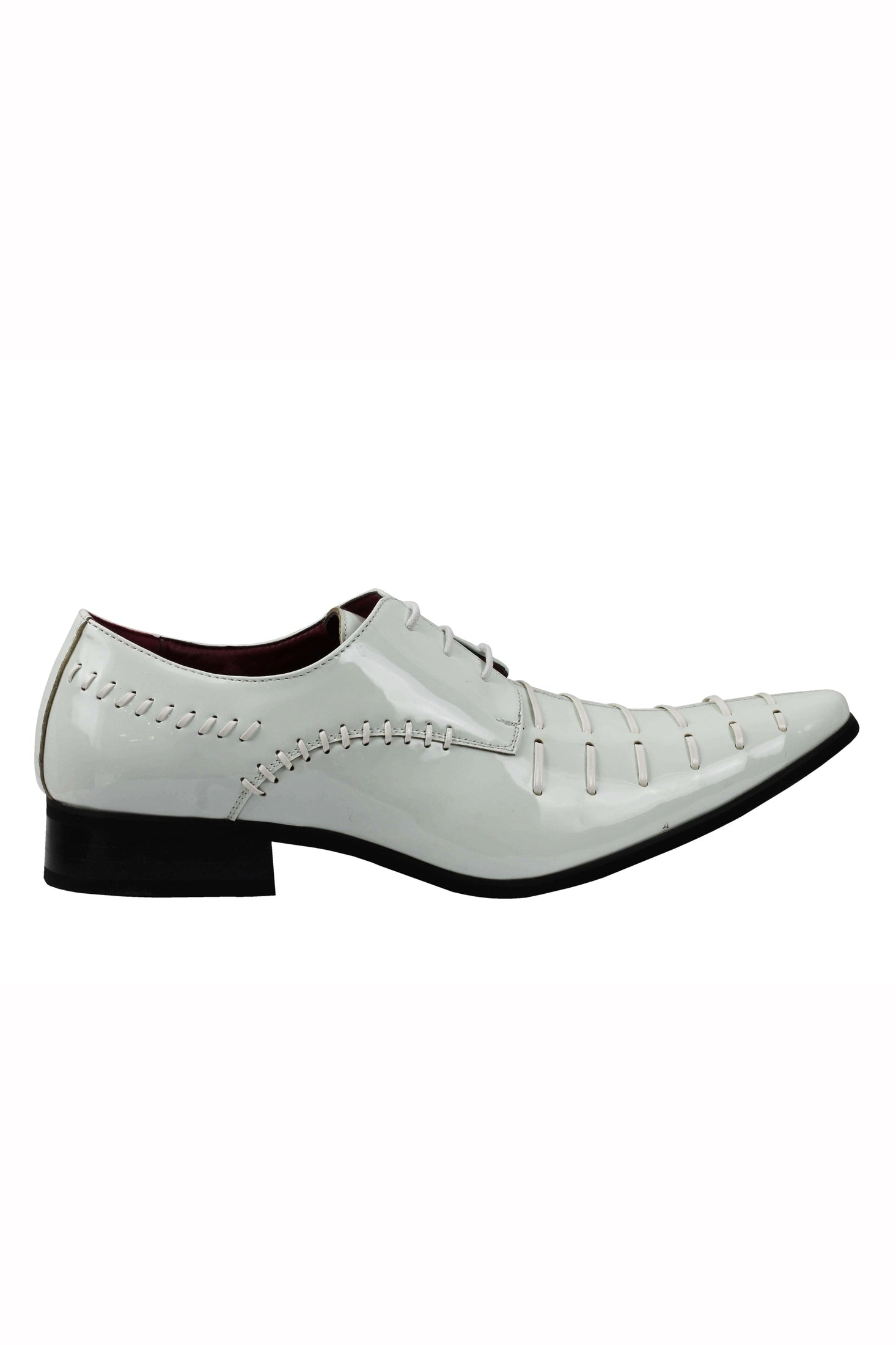 MENS SMART FORMAL SHINY PATENT LEATHER OXFORD LACE UP WEDDING WORK SHOES UK SIZE