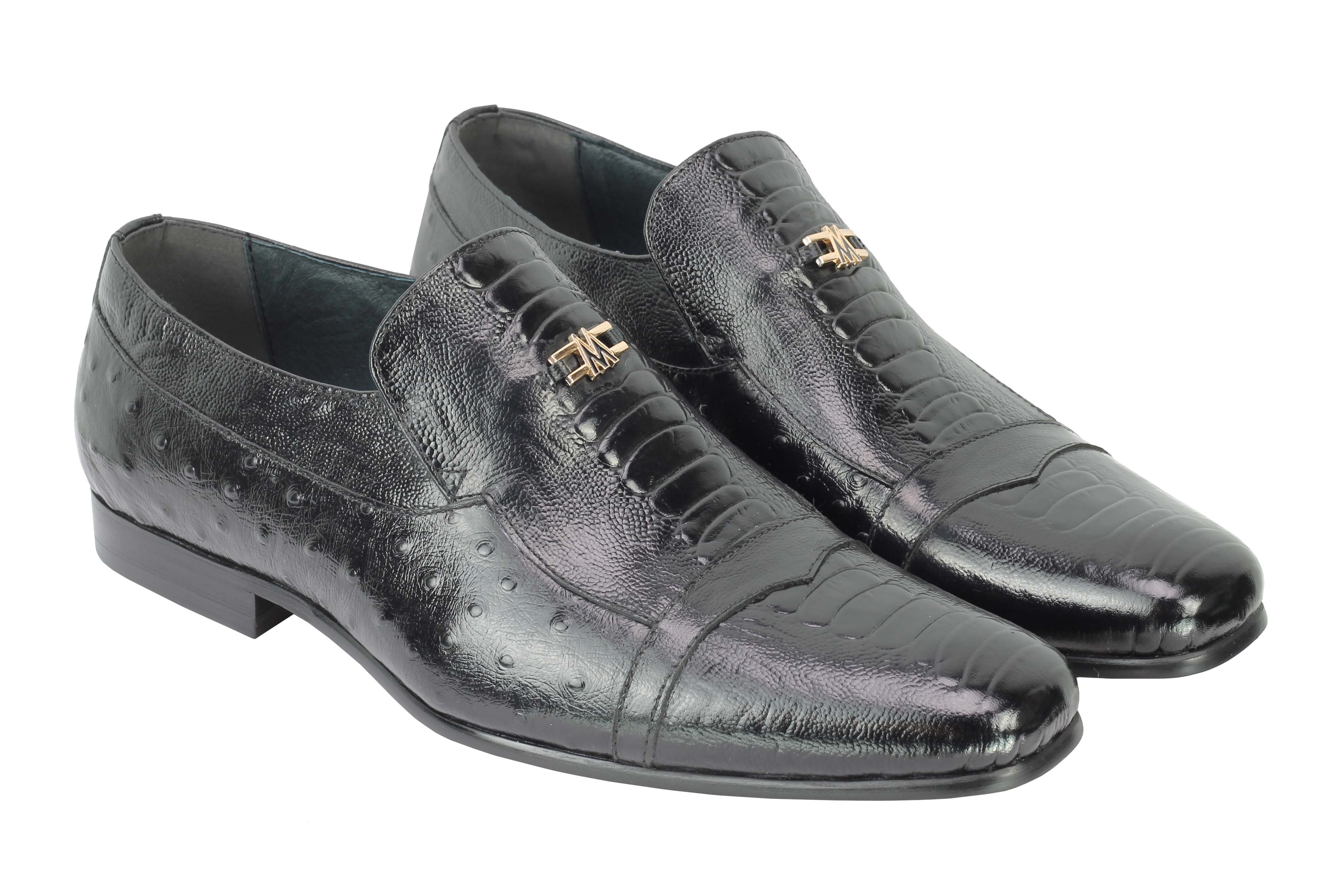 BLACK PRINTED PARTY LOAFER