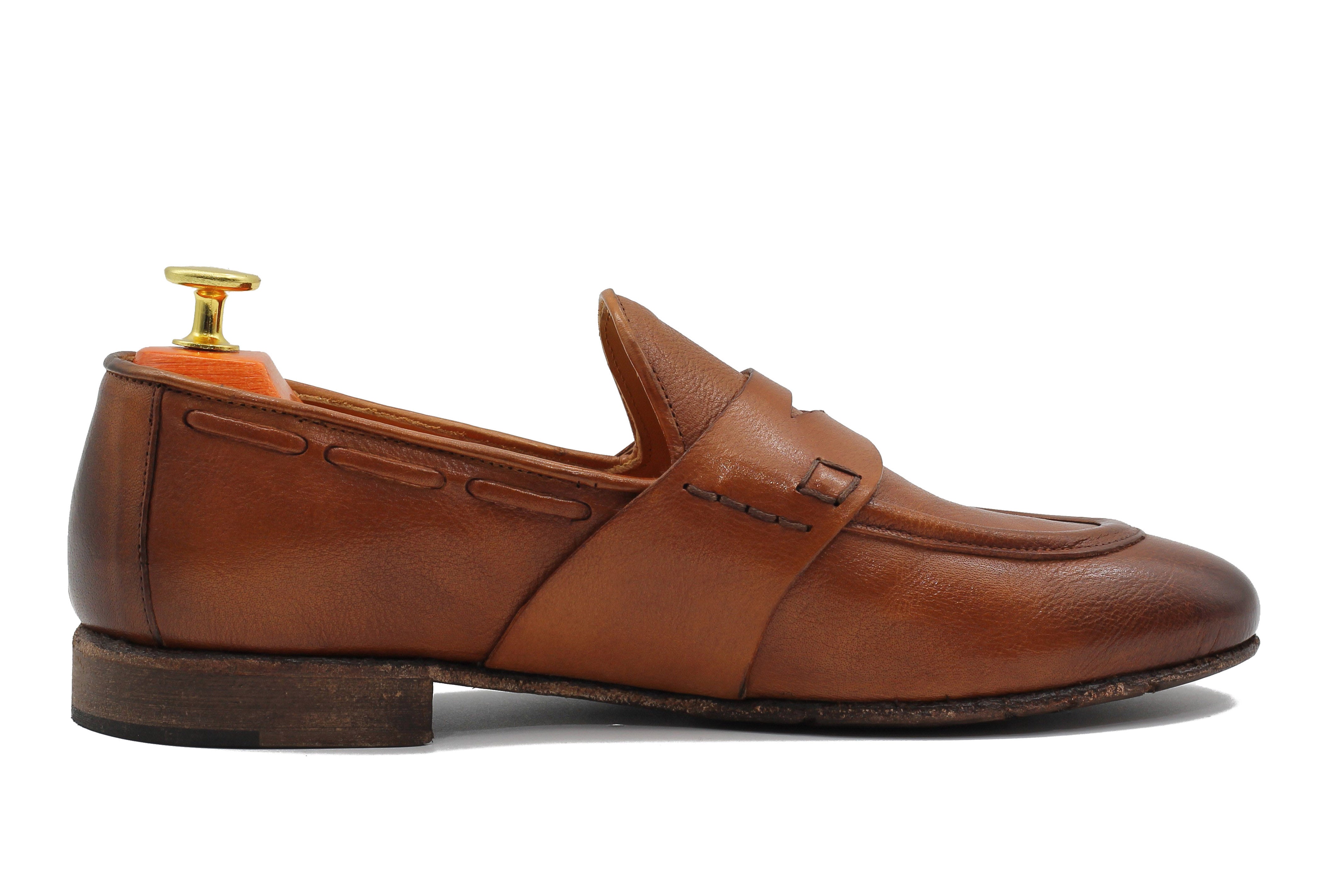 NAPLES 01 - TAN PENNY LOAFER