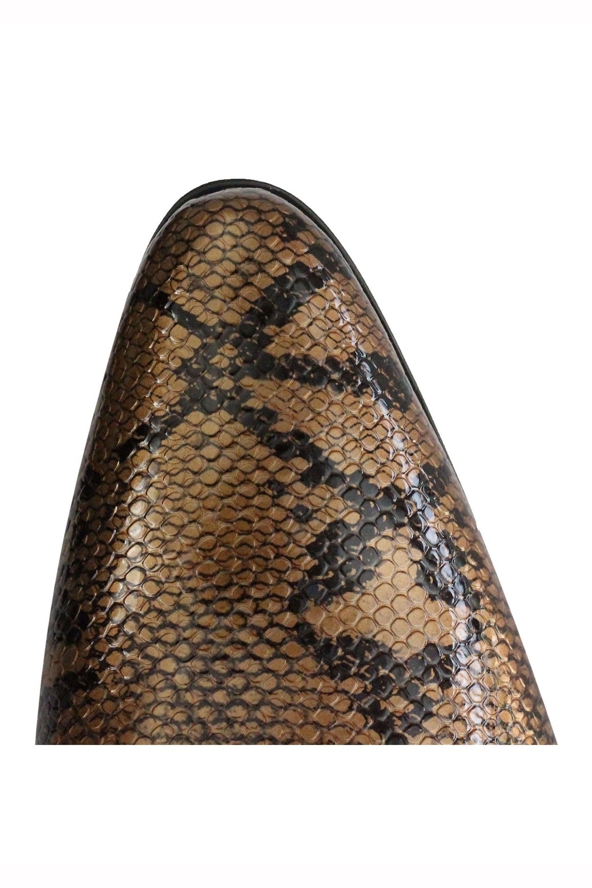 MENS LEATHER LINED SNAKE SKIN PRINT SHINY PATENT LEATHER SMART PARTY RETRO SHOES