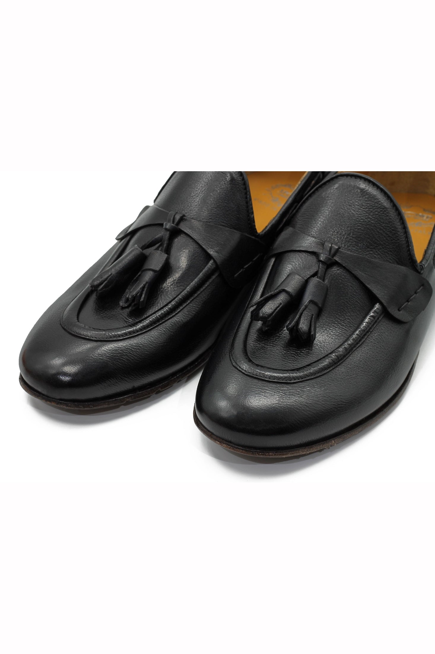 NAPLES 03 – TASSEL LOAFERS BLACK ITALIAN LEATHER