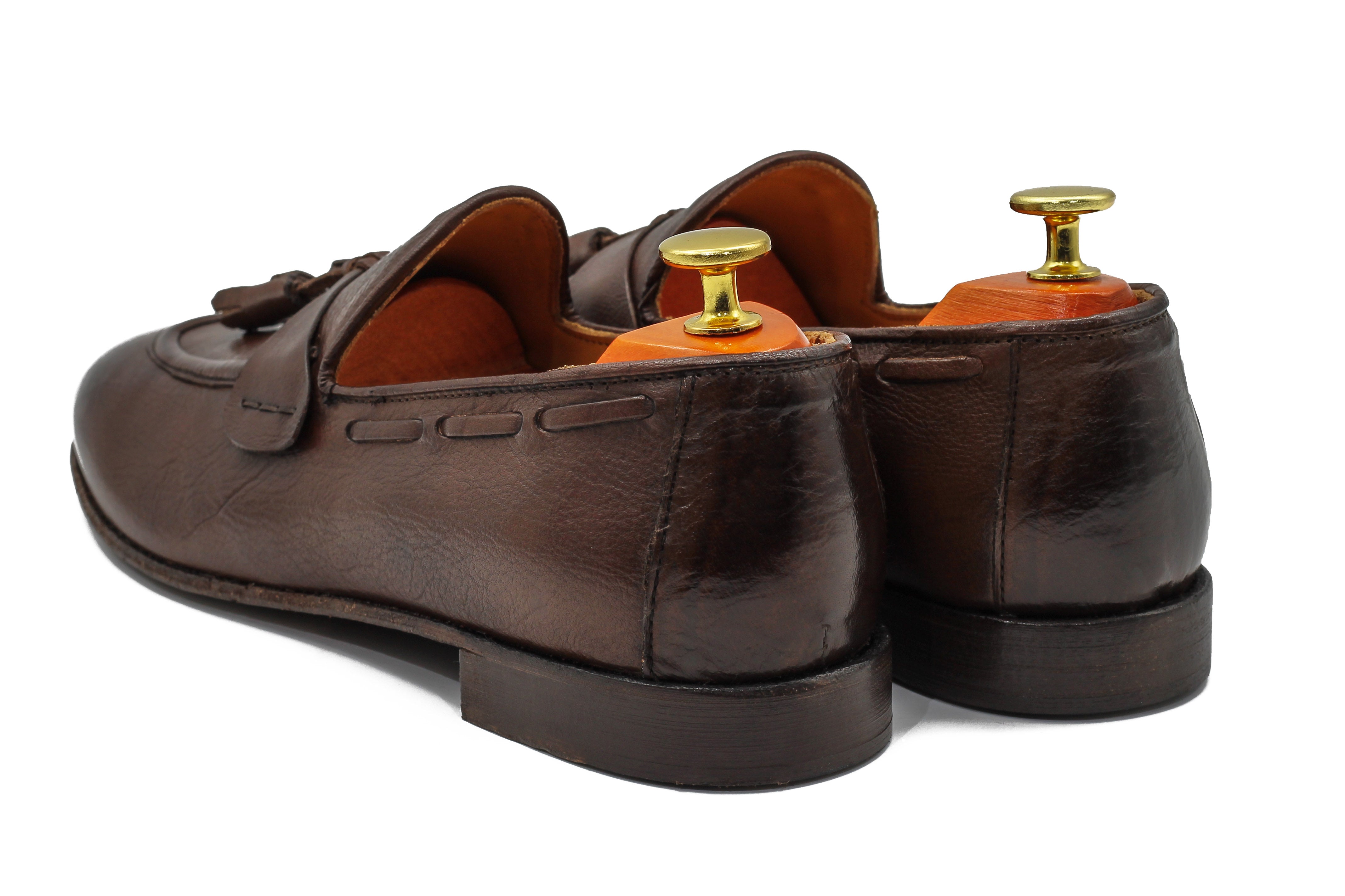 NAPLES 03 – TASSEL LOAFERS BROWN ITALIAN LEATHER