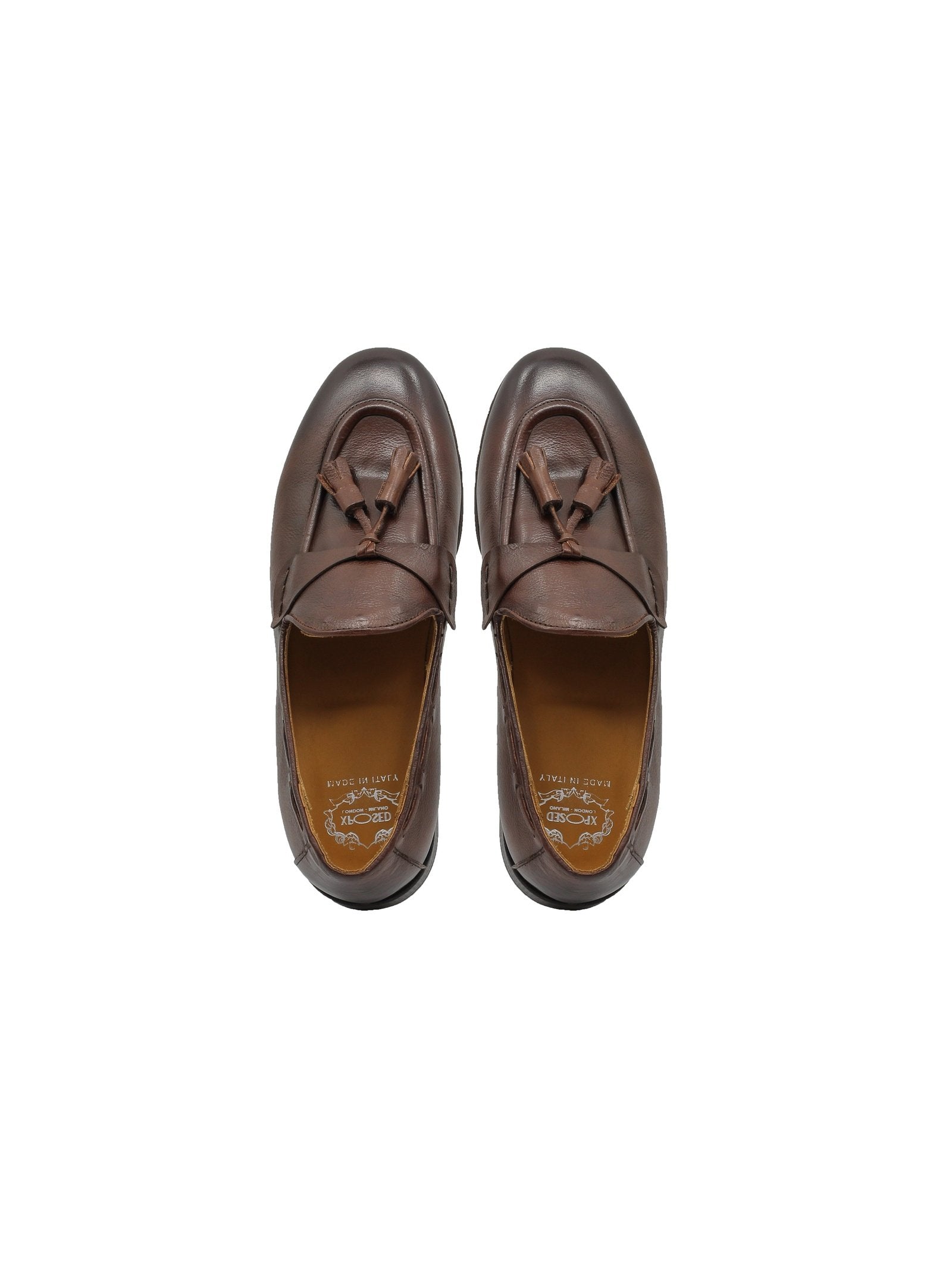 NAPLES 03 – TASSEL LOAFERS BROWN ITALIAN LEATHER