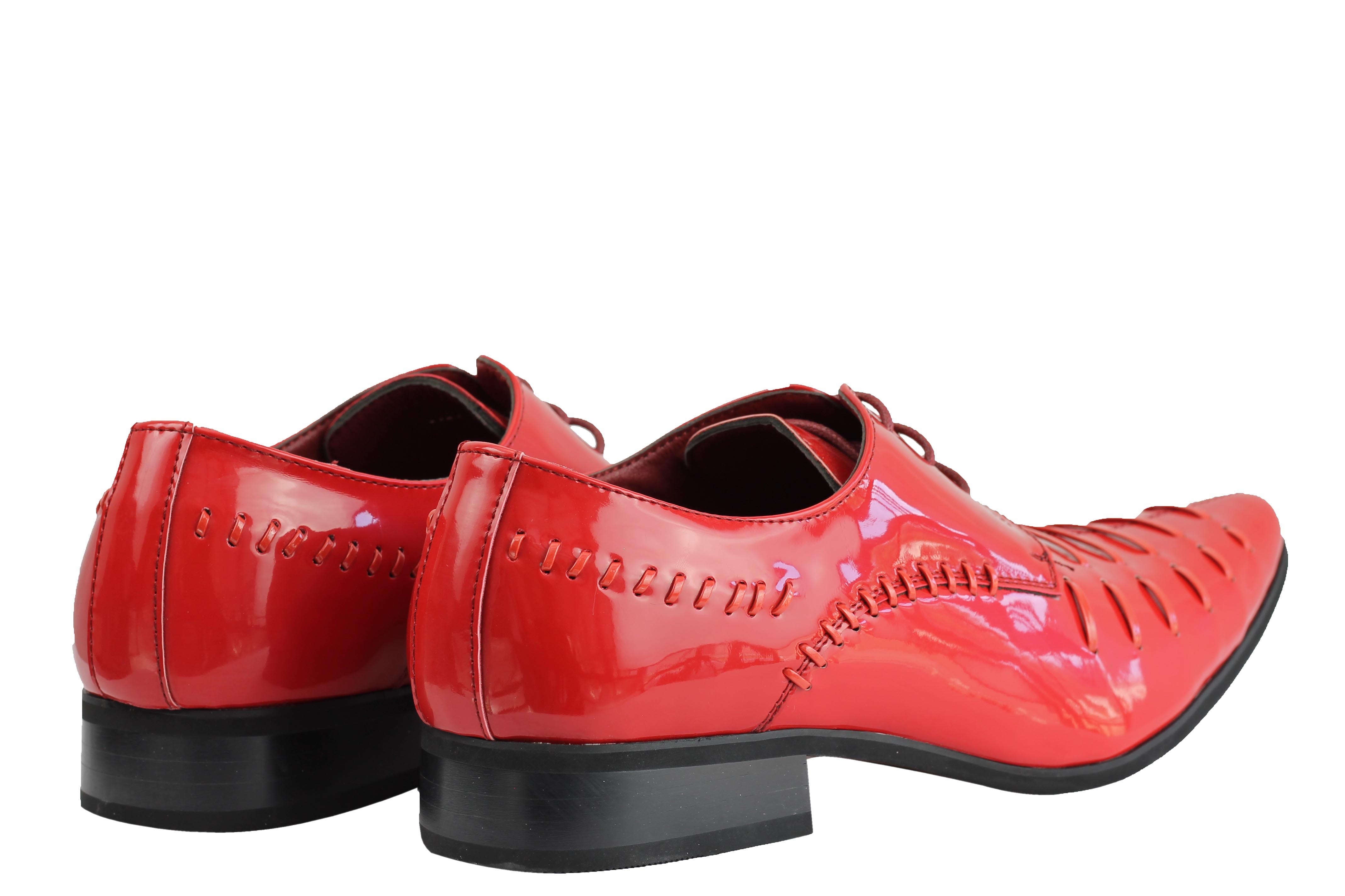 MENS SMART FORMAL SHINY PATENT LEATHER OXFORD LACE UP WEDDING WORK SHOES UK SIZE