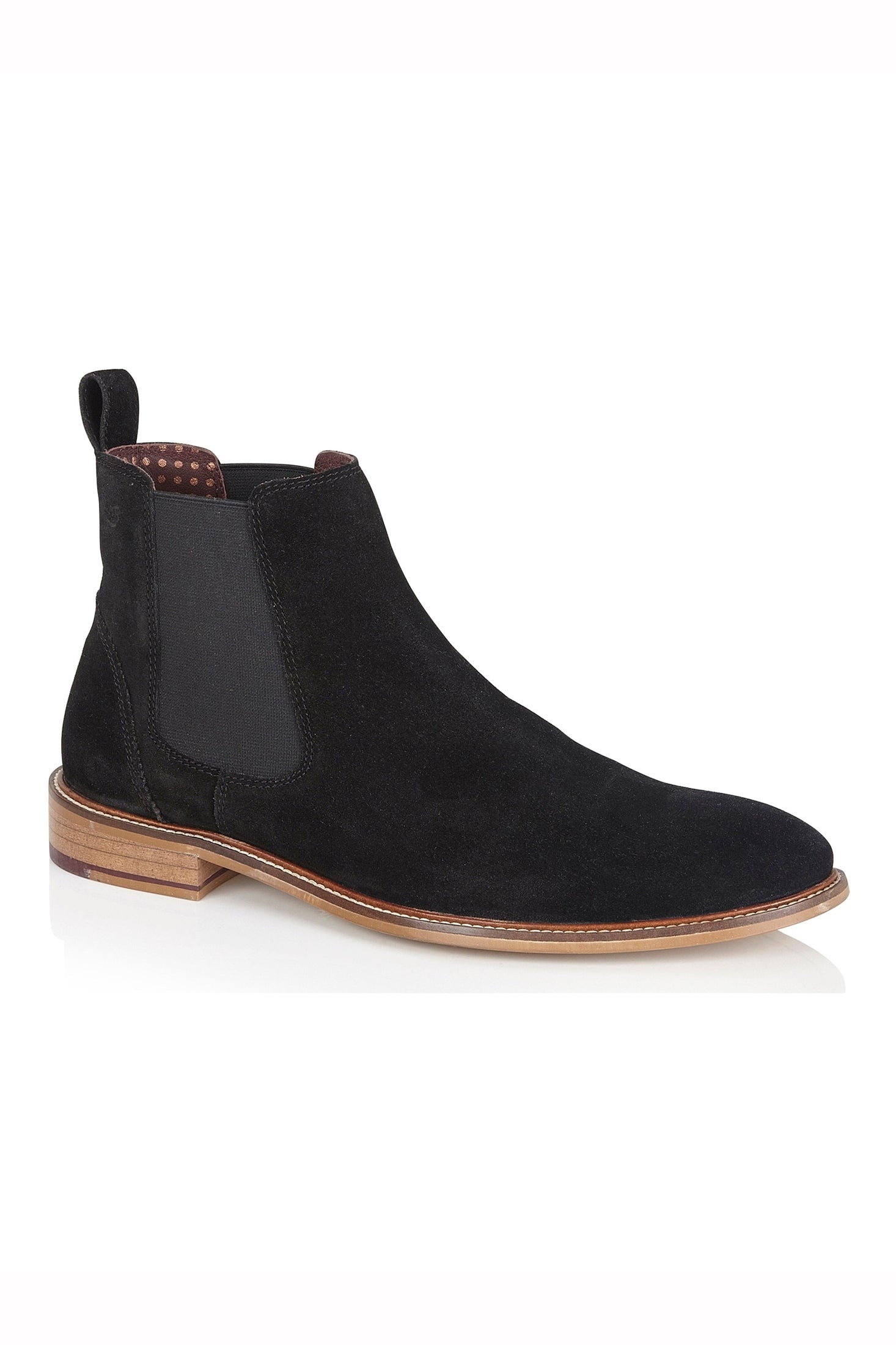 SUEDE CHELSEA BOOTS IN BLACK