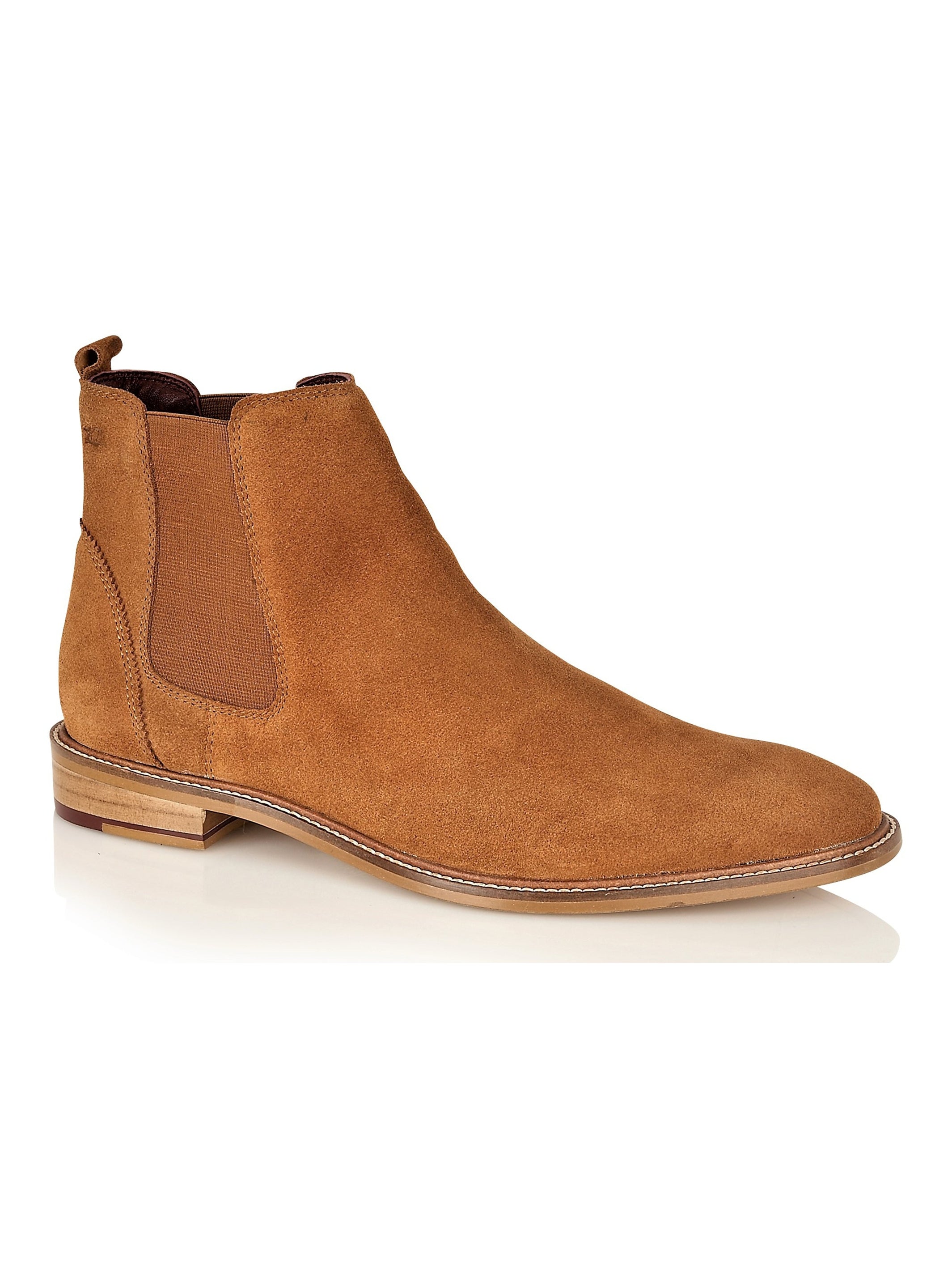 SUEDE CHELSEA BOOTS IN TAN