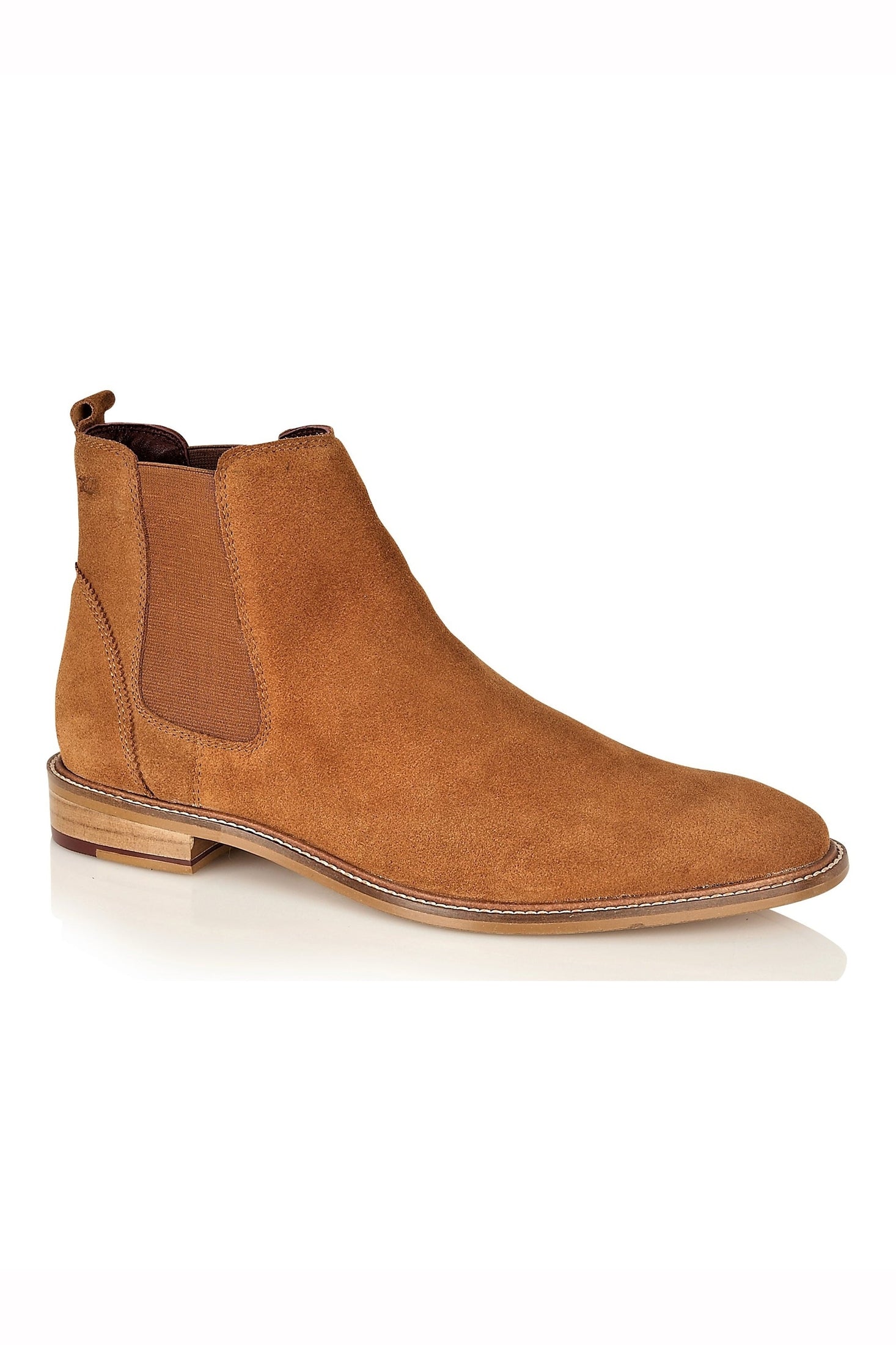 SUEDE CHELSEA BOOTS IN TAN