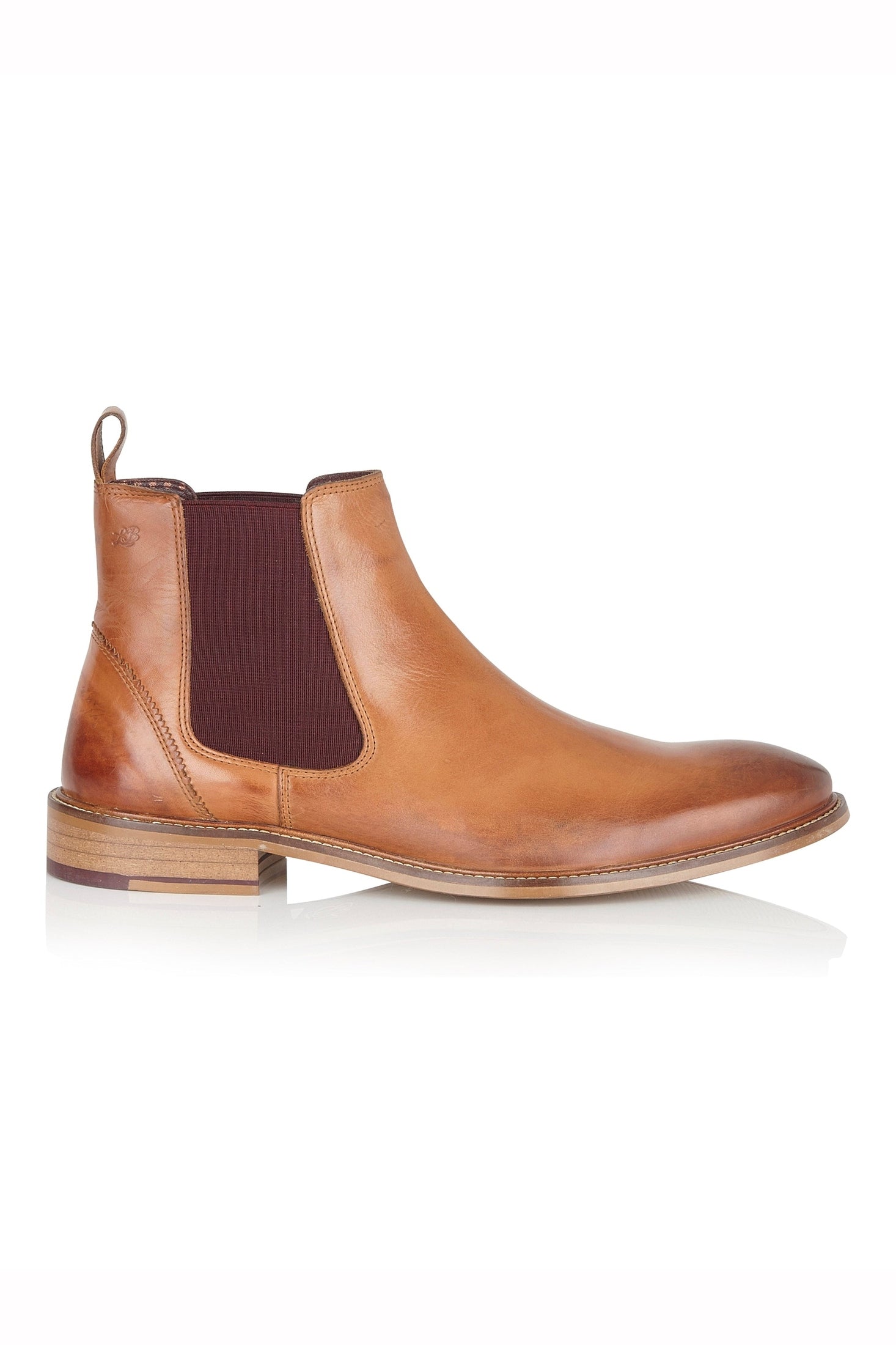 LEATHER CHELSEA BOOTS IN TAN