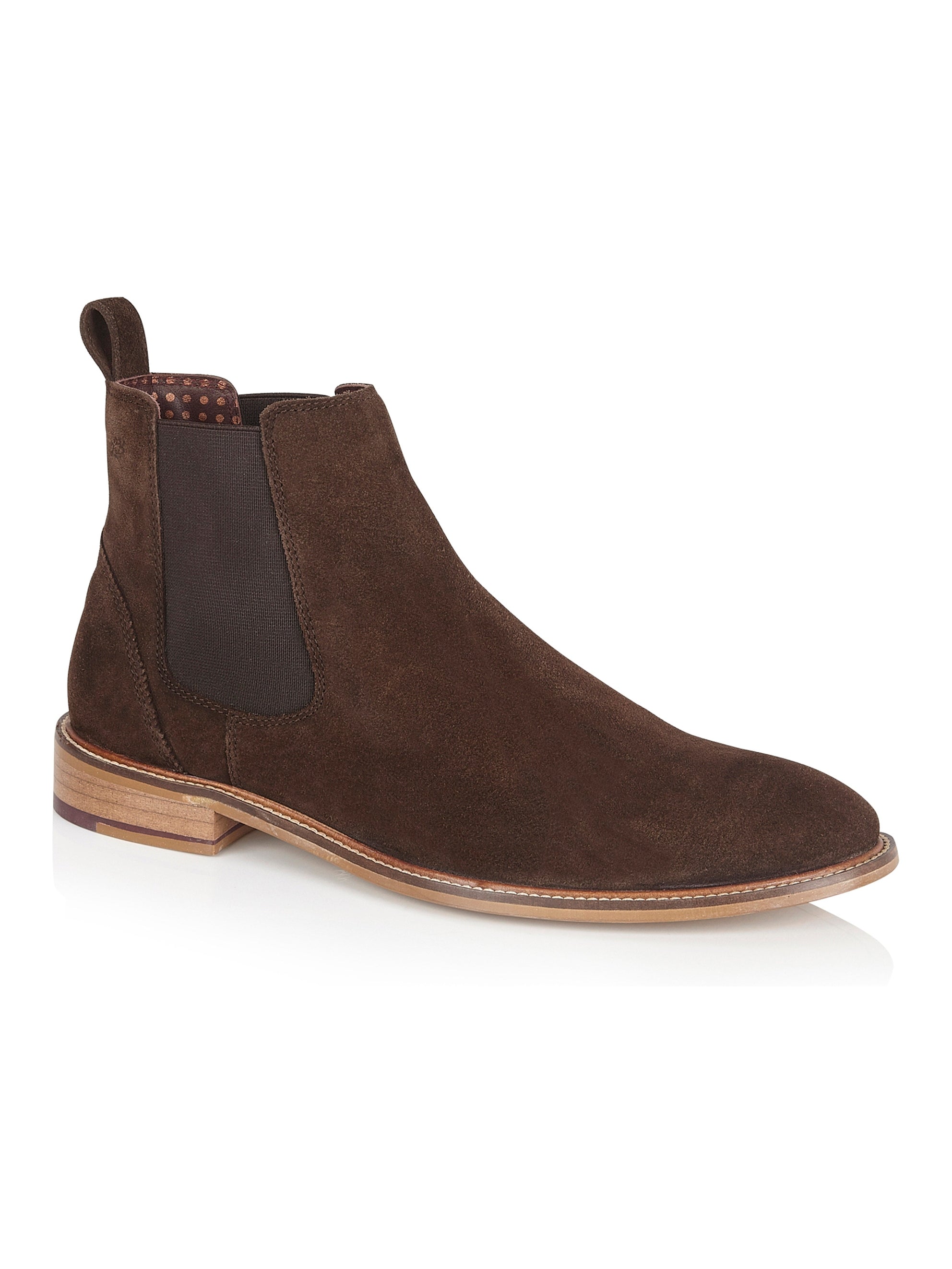 SUEDE CHELSEA BOOTS IN BROWN