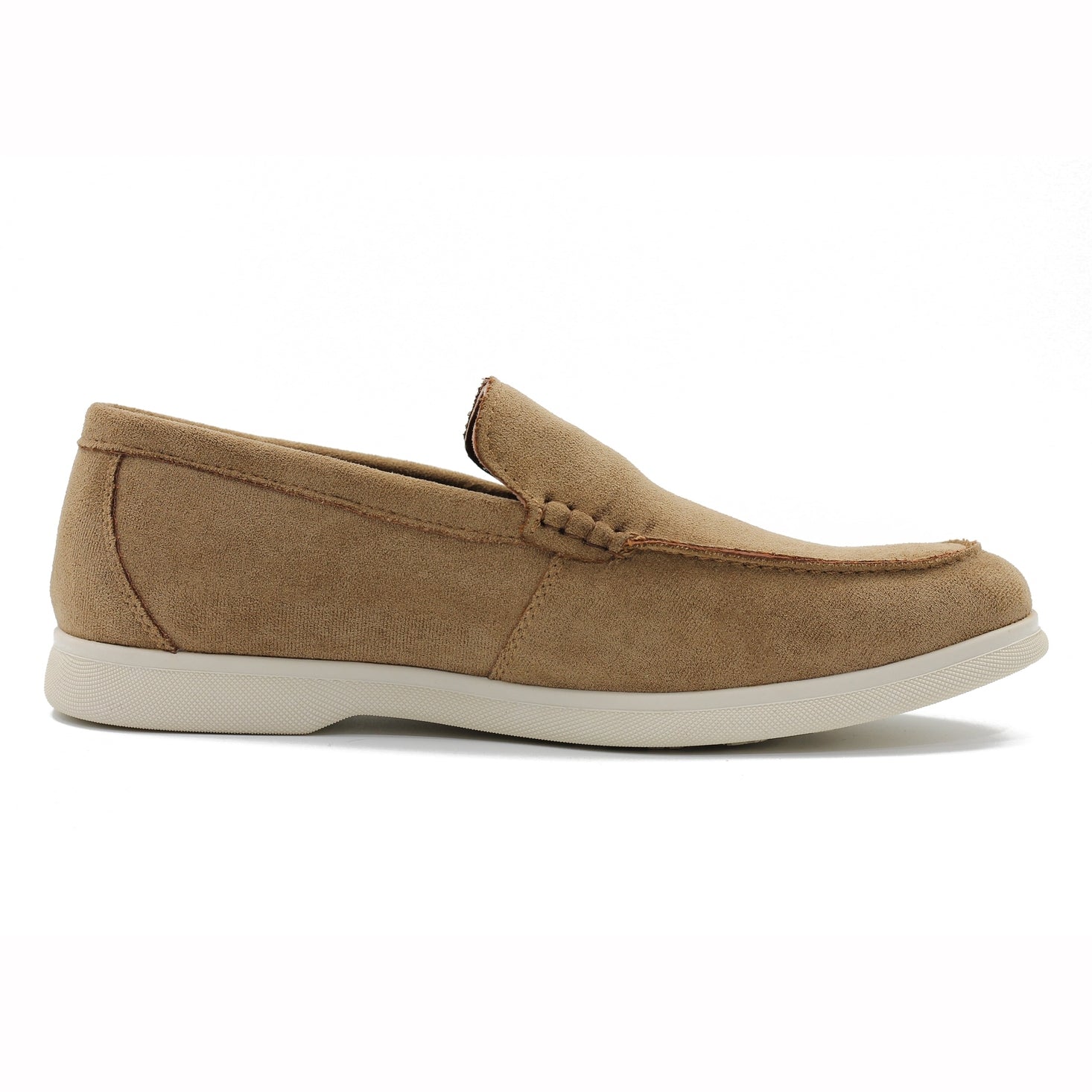 SUEDE FAUX LEATHER MOCCASINS