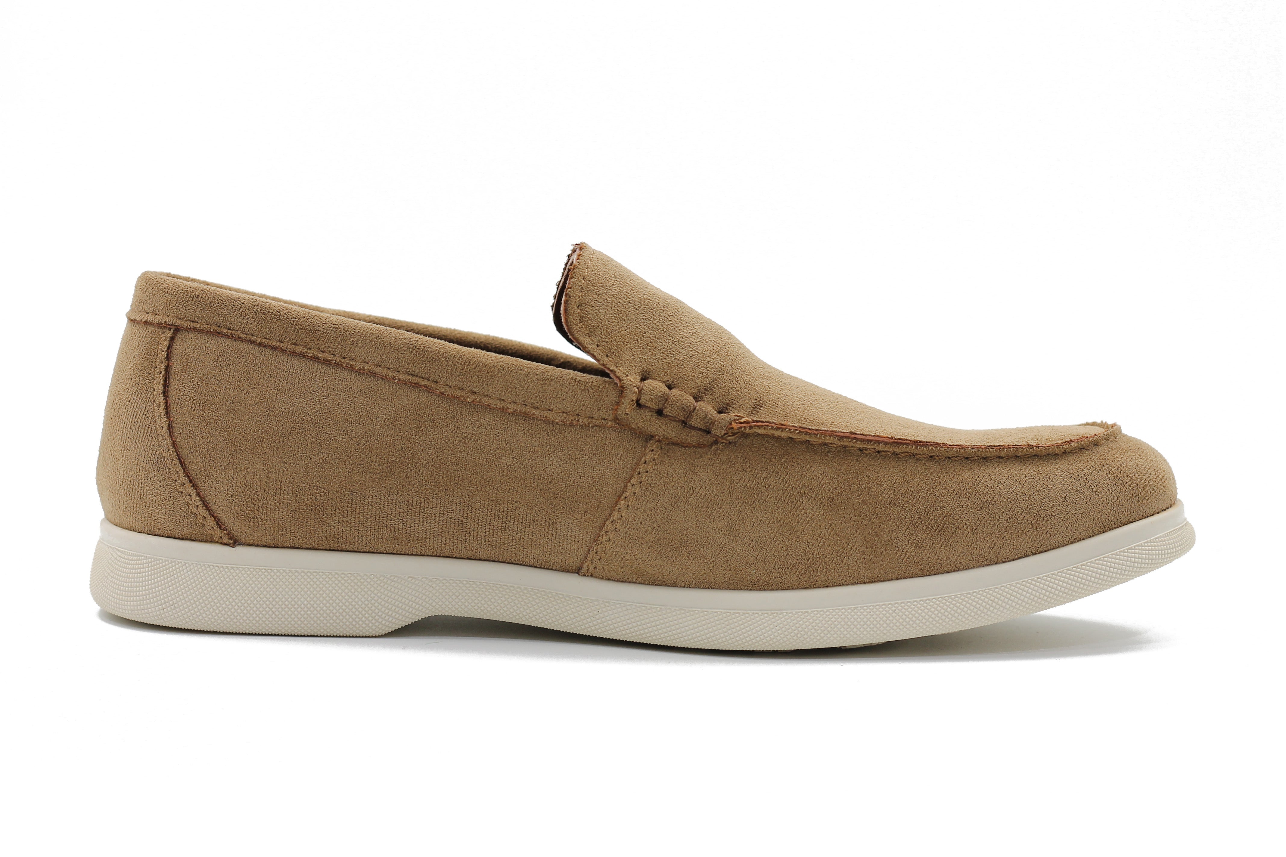 SUEDE FAUX LEATHER MOCCASINS
