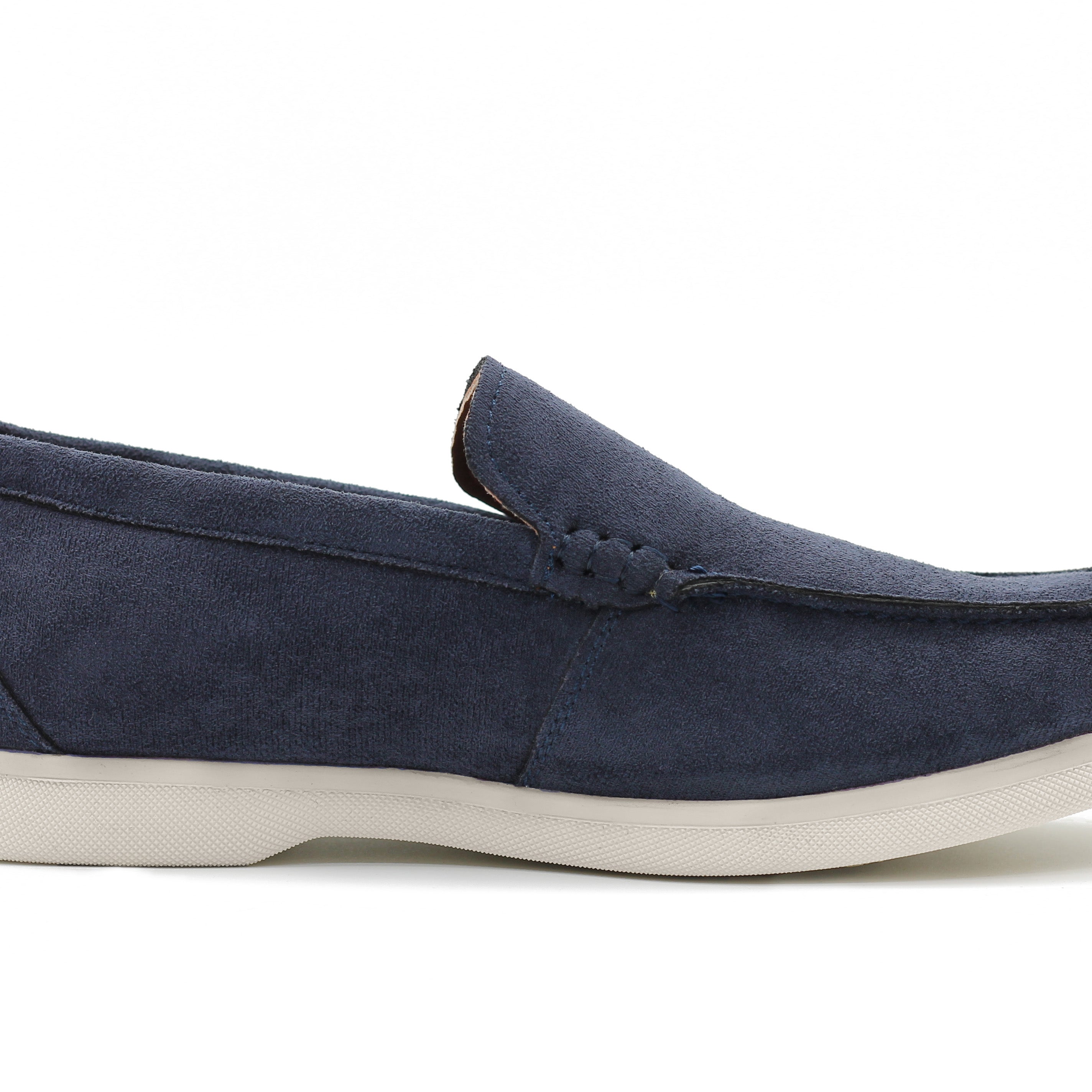 SUEDE FAUX LEATHER MOCCASINS