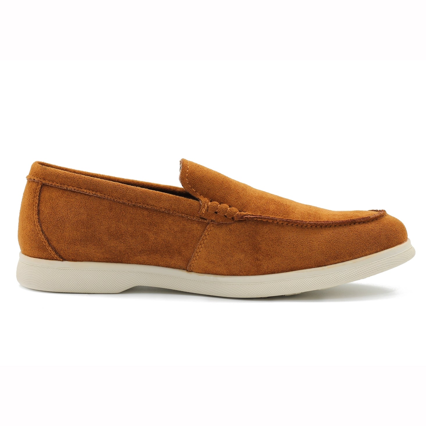 SUEDE FAUX LEATHER MOCCASINS