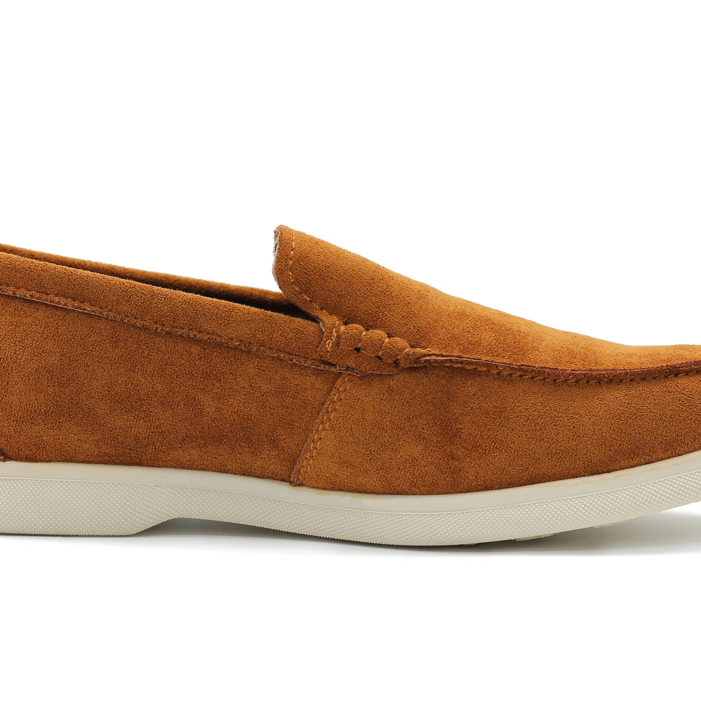 SUEDE FAUX LEATHER MOCCASINS