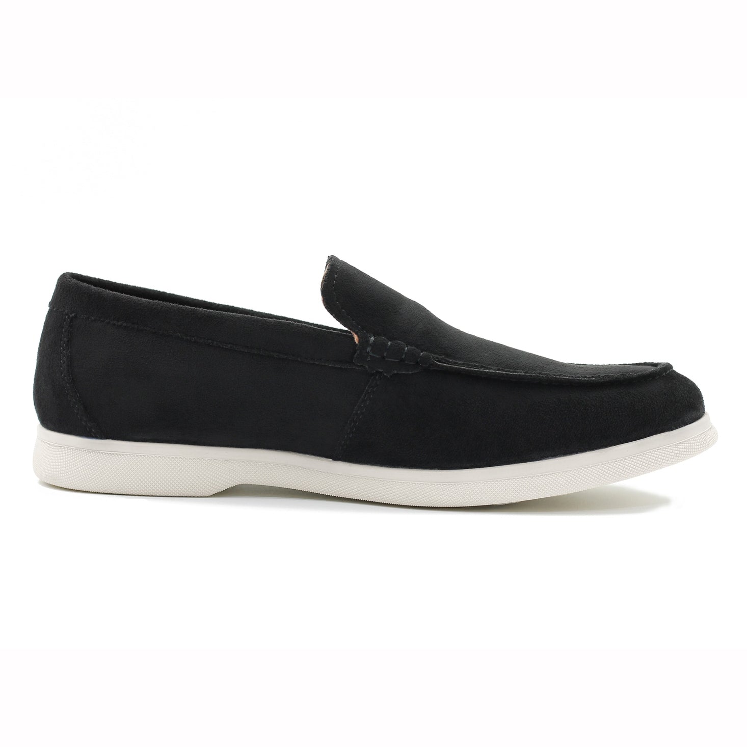 SUEDE FAUX LEATHER MOCCASINS