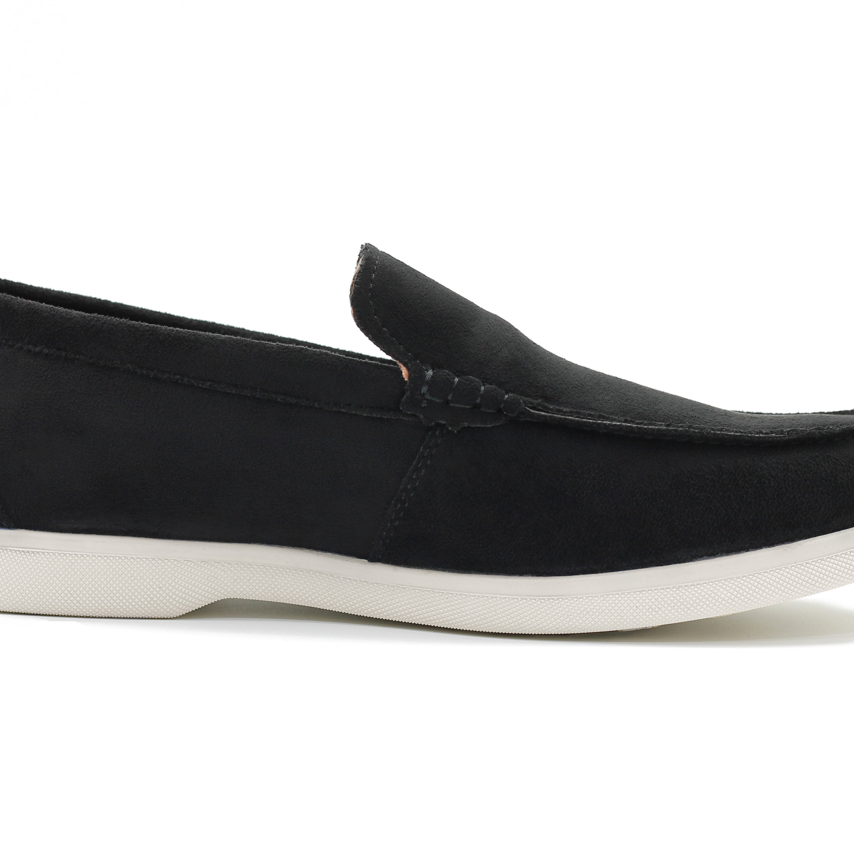 SUEDE FAUX LEATHER MOCCASINS