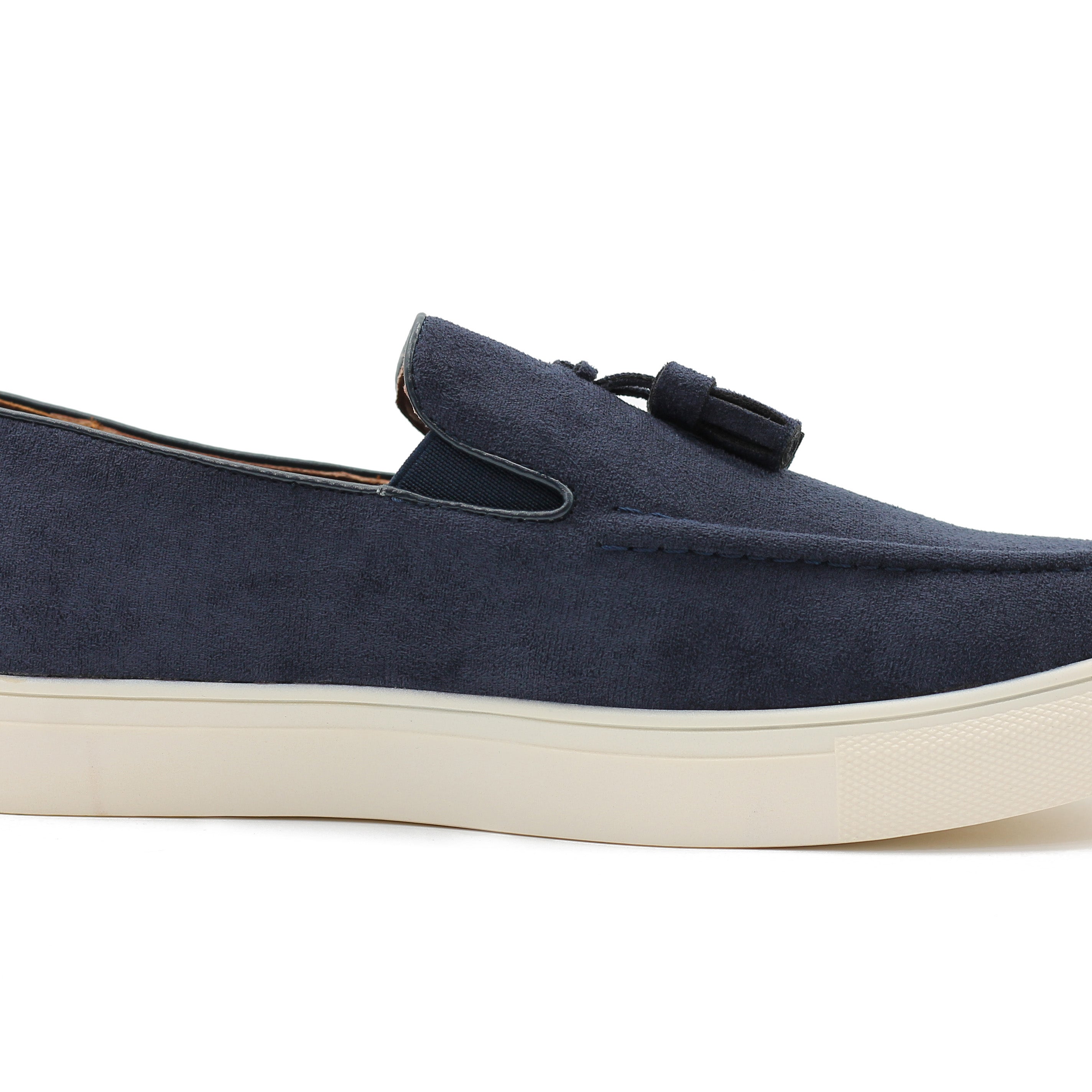 FAUX LEATHER SUEDE SNEAKER WITH TASSEL