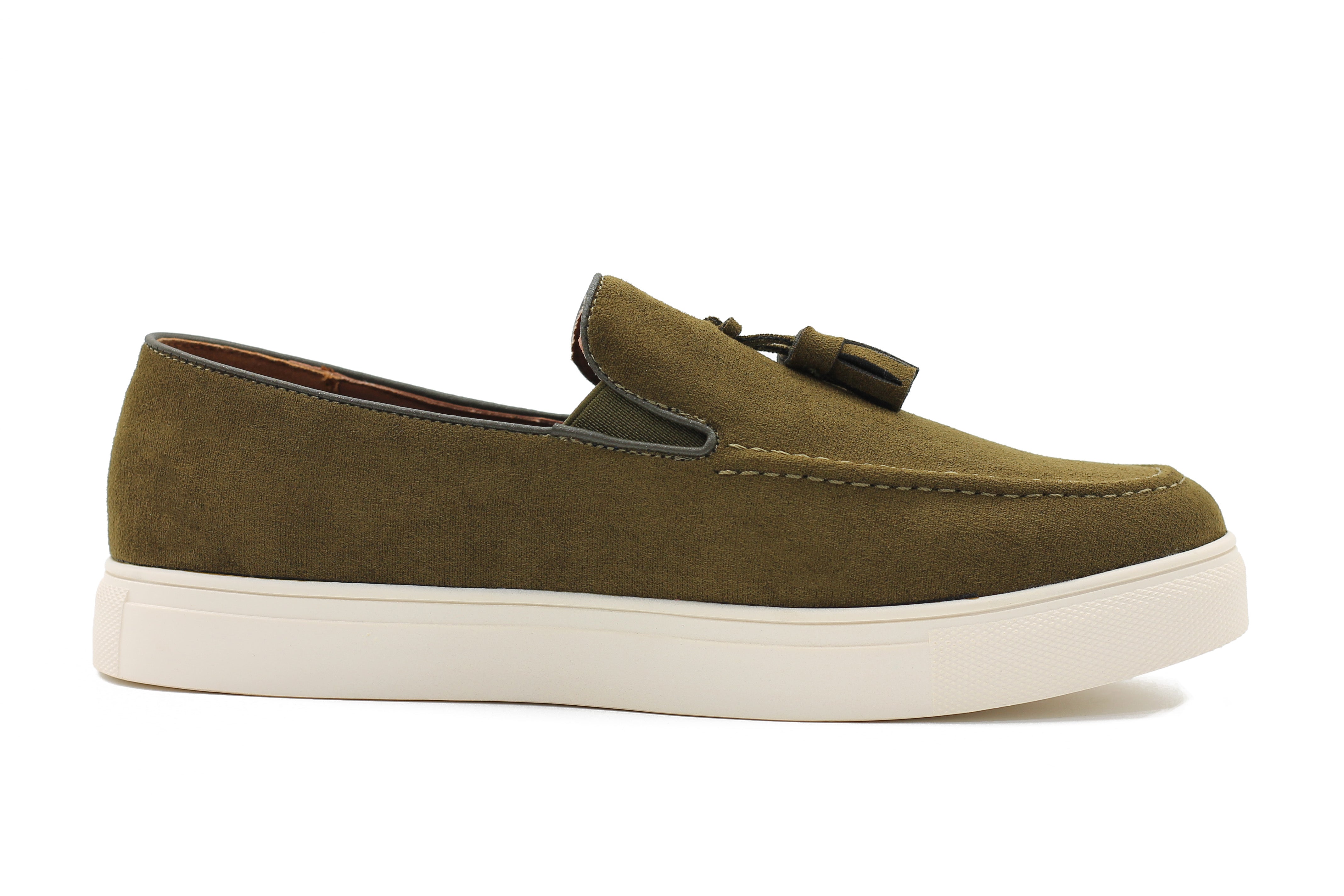 FAUX LEATHER SUEDE SNEAKER WITH TASSEL