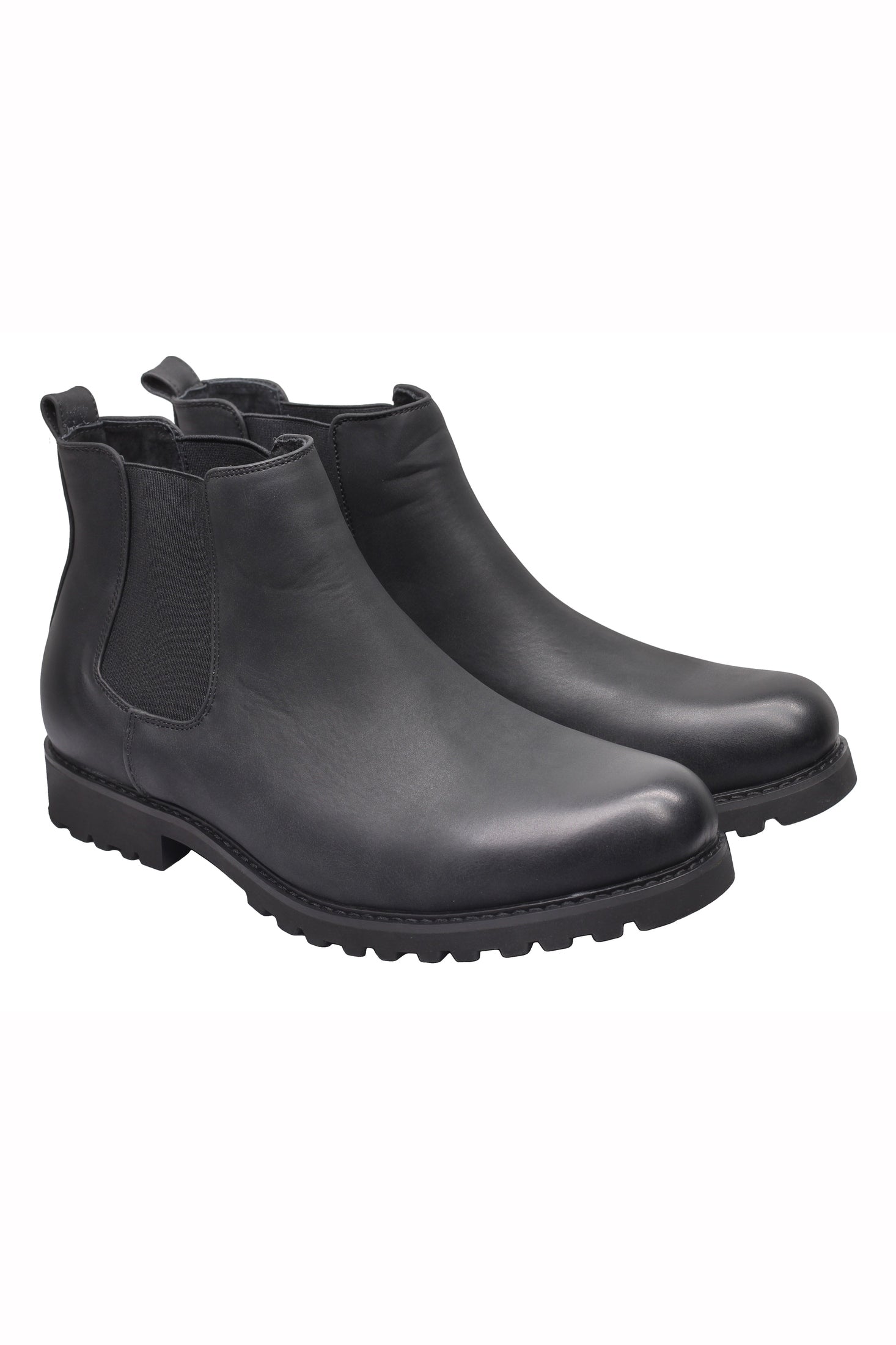 CHELSEA FAUX LEATHER BOOTS