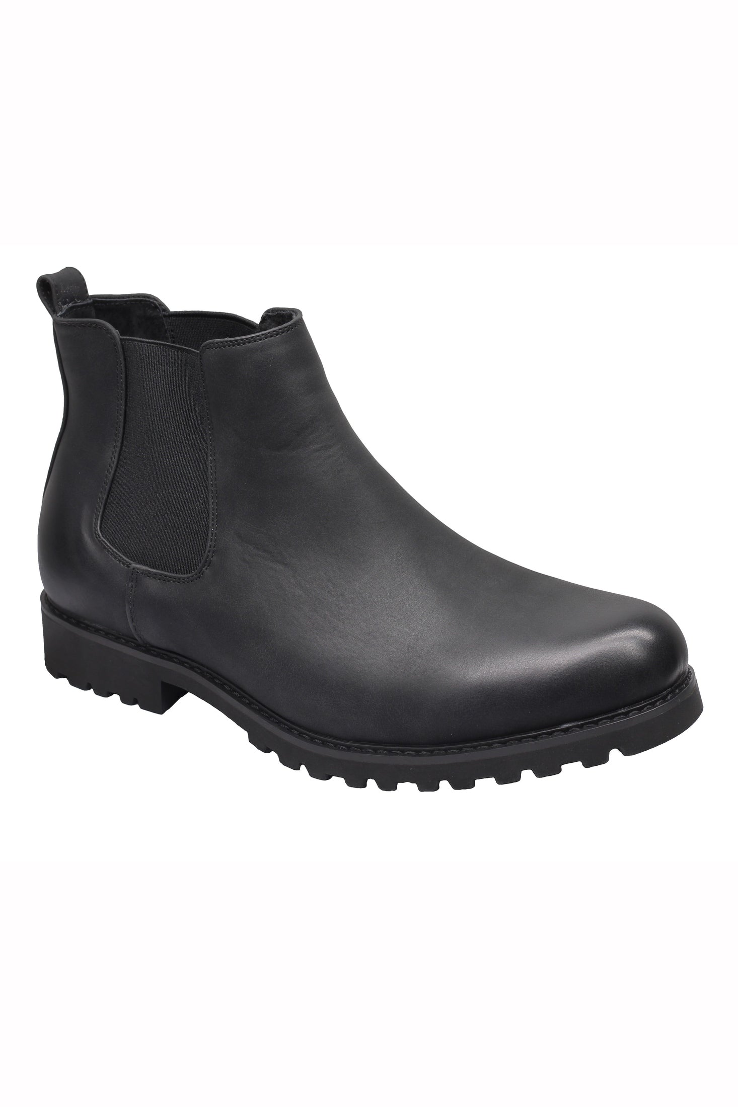 CHELSEA FAUX LEATHER BOOTS